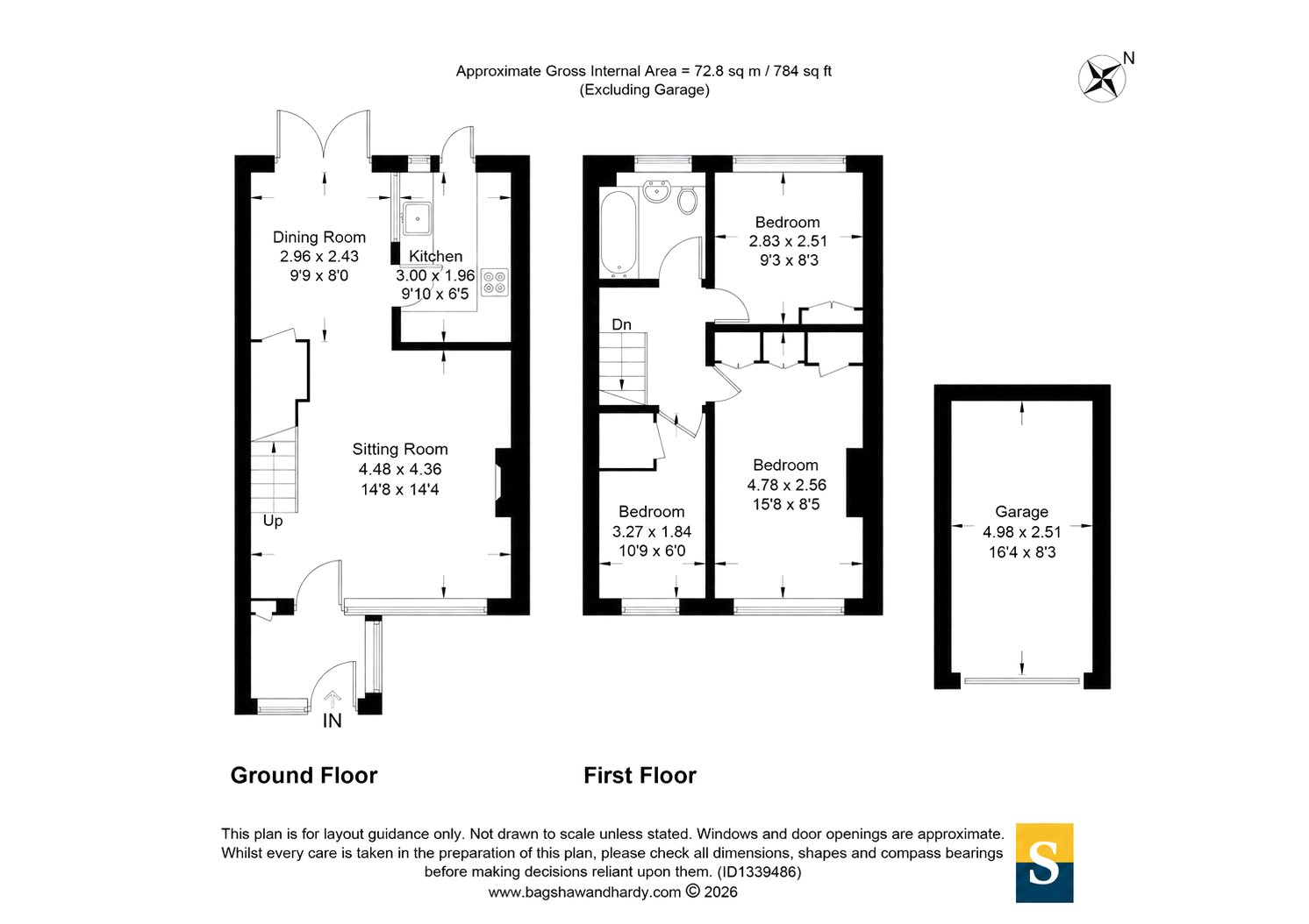 249, Grange Road, Surrey floorplan