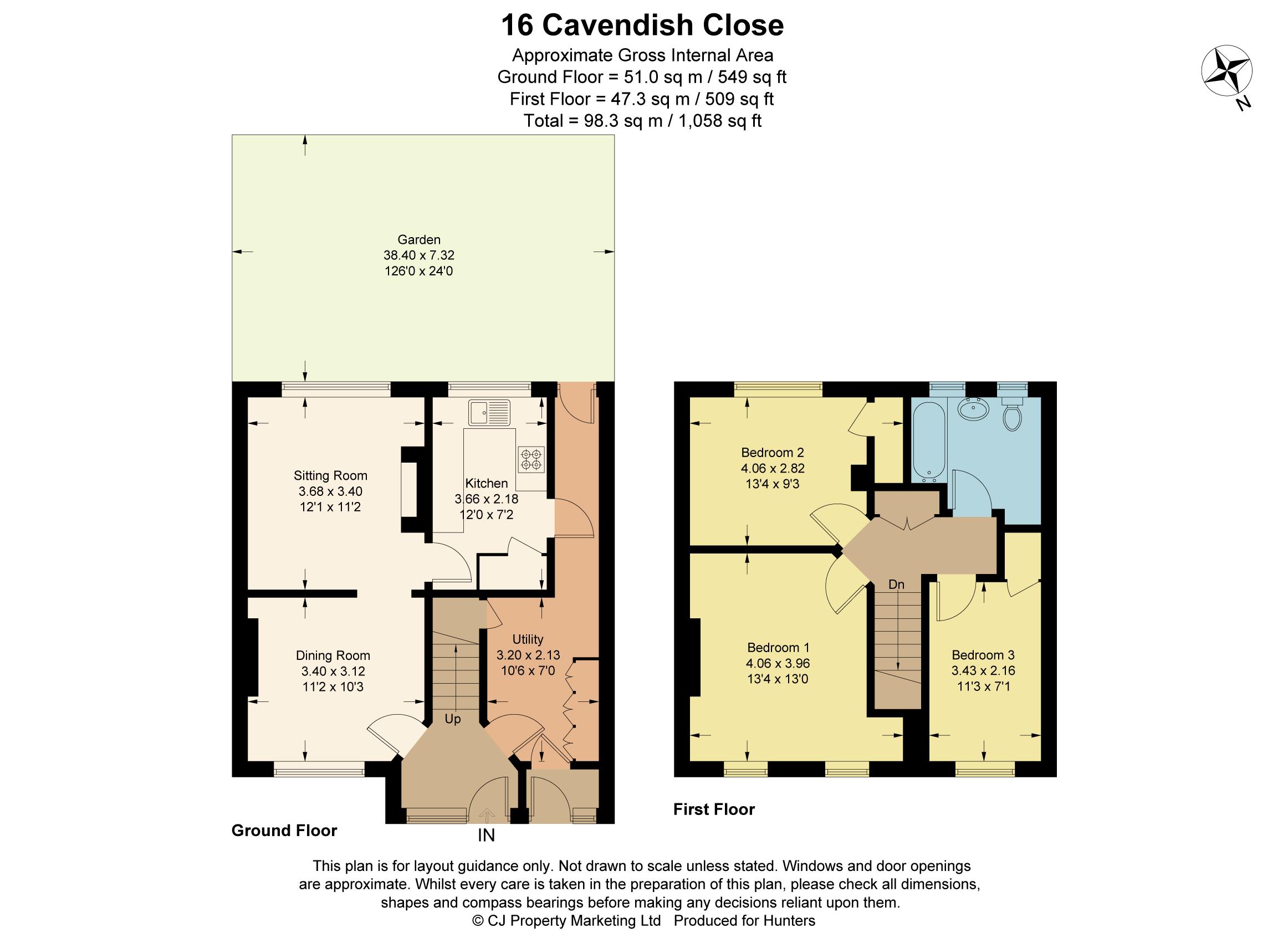 3 Bedrooms Terraced house for sale in Cavendish Close, Little Chalfont, Buckinghamshire HP6