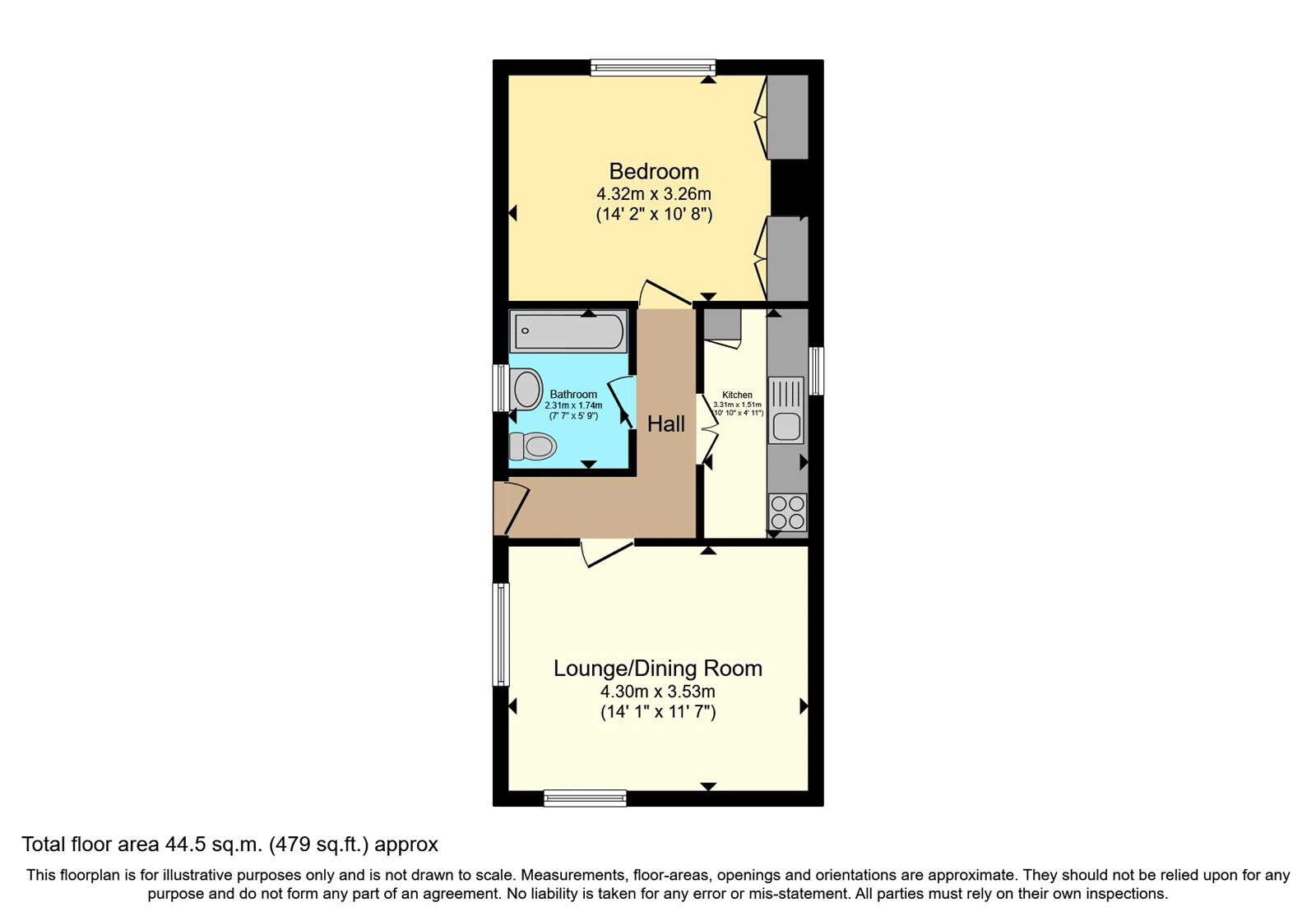 Egloshayle, Wadebridge, Cornwall PL27, 1 bedroom bungalow for sale