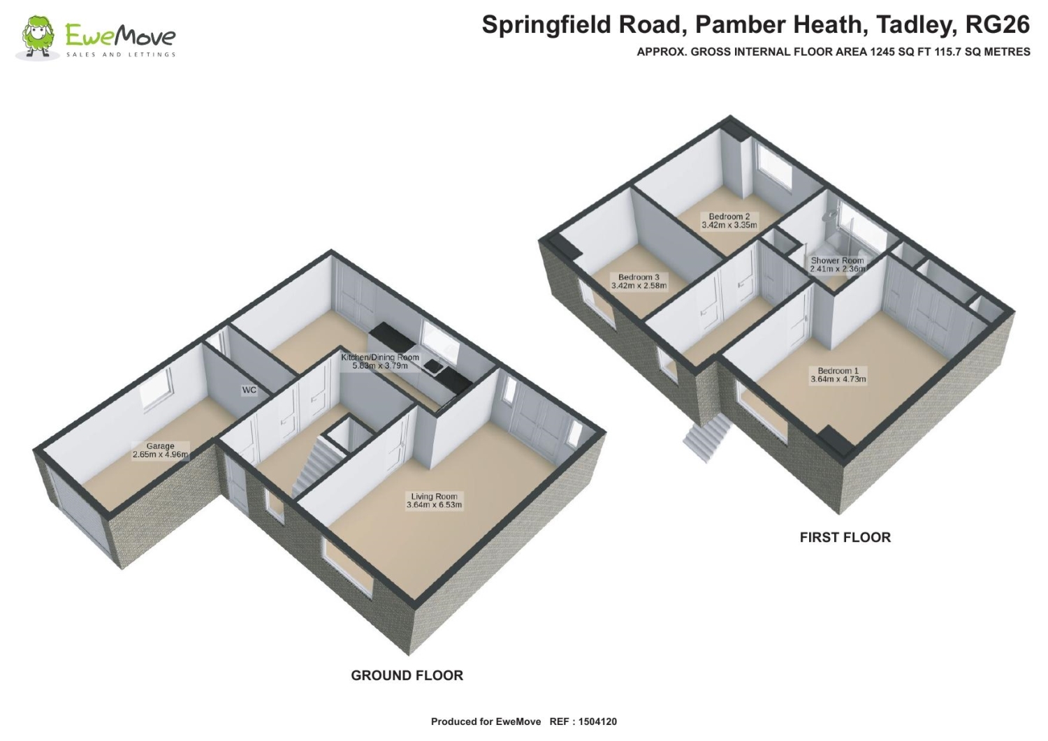 13, Springfield Road, Tadley floorplan