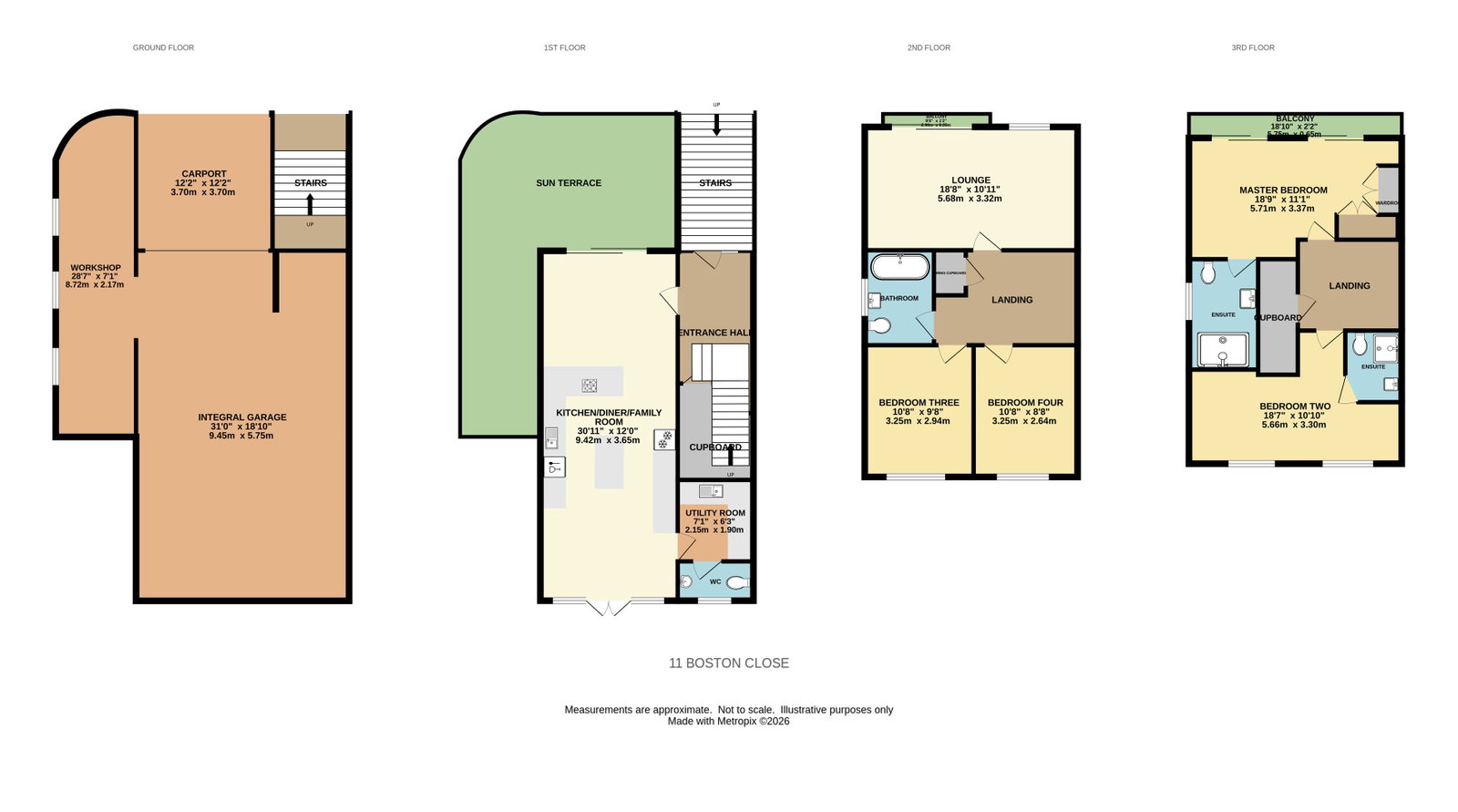 Boston Close, Plymouth floorplan