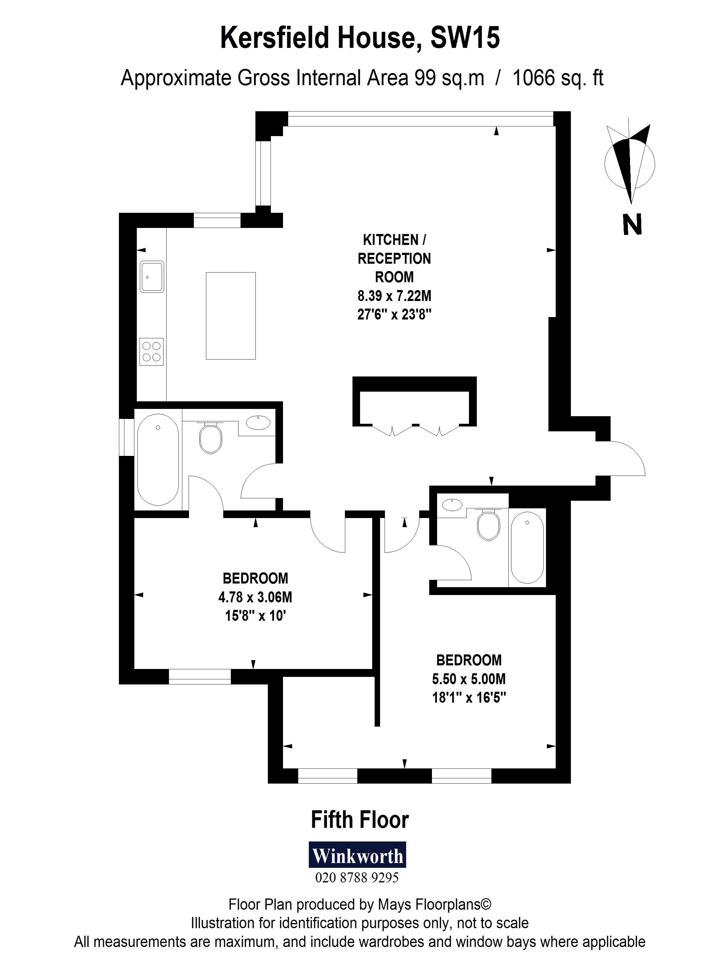 Kersfield House, London floorplan
