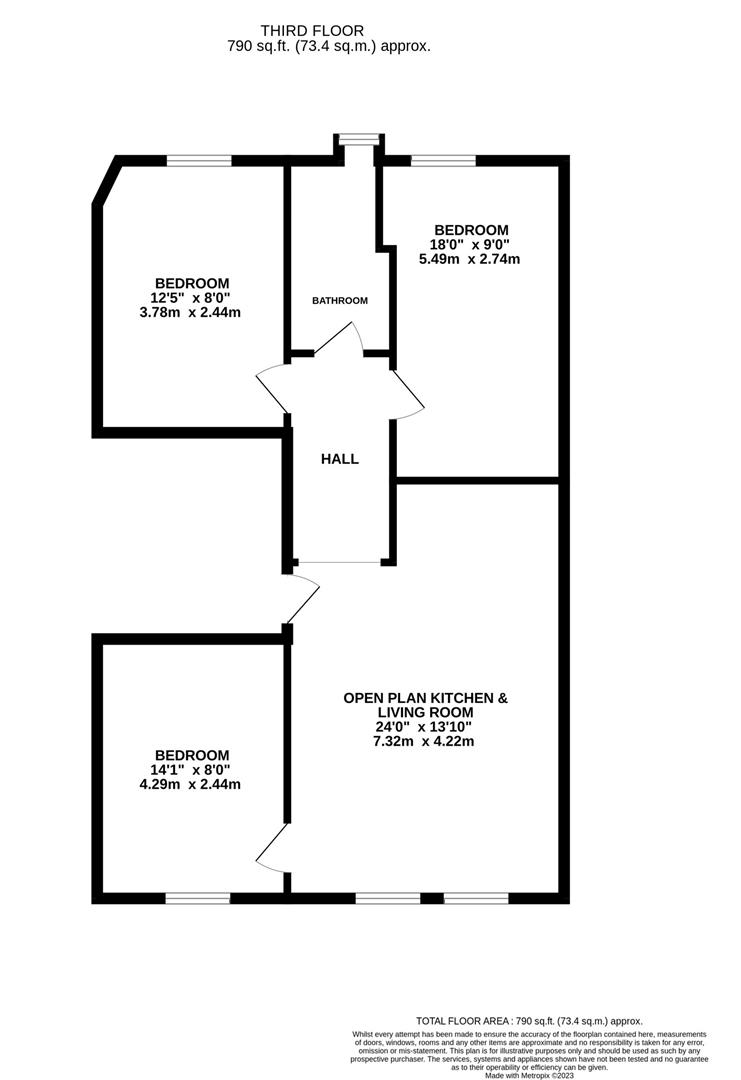Marina, St. LeonardsOnSea TN38, 3 bedroom flat to rent 64797191