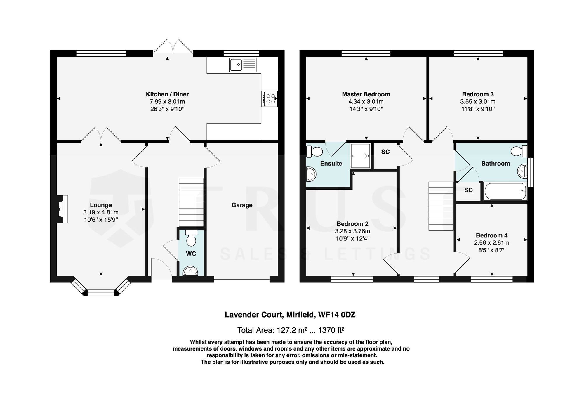 22 Lavender Court, Mirfield floorplan
