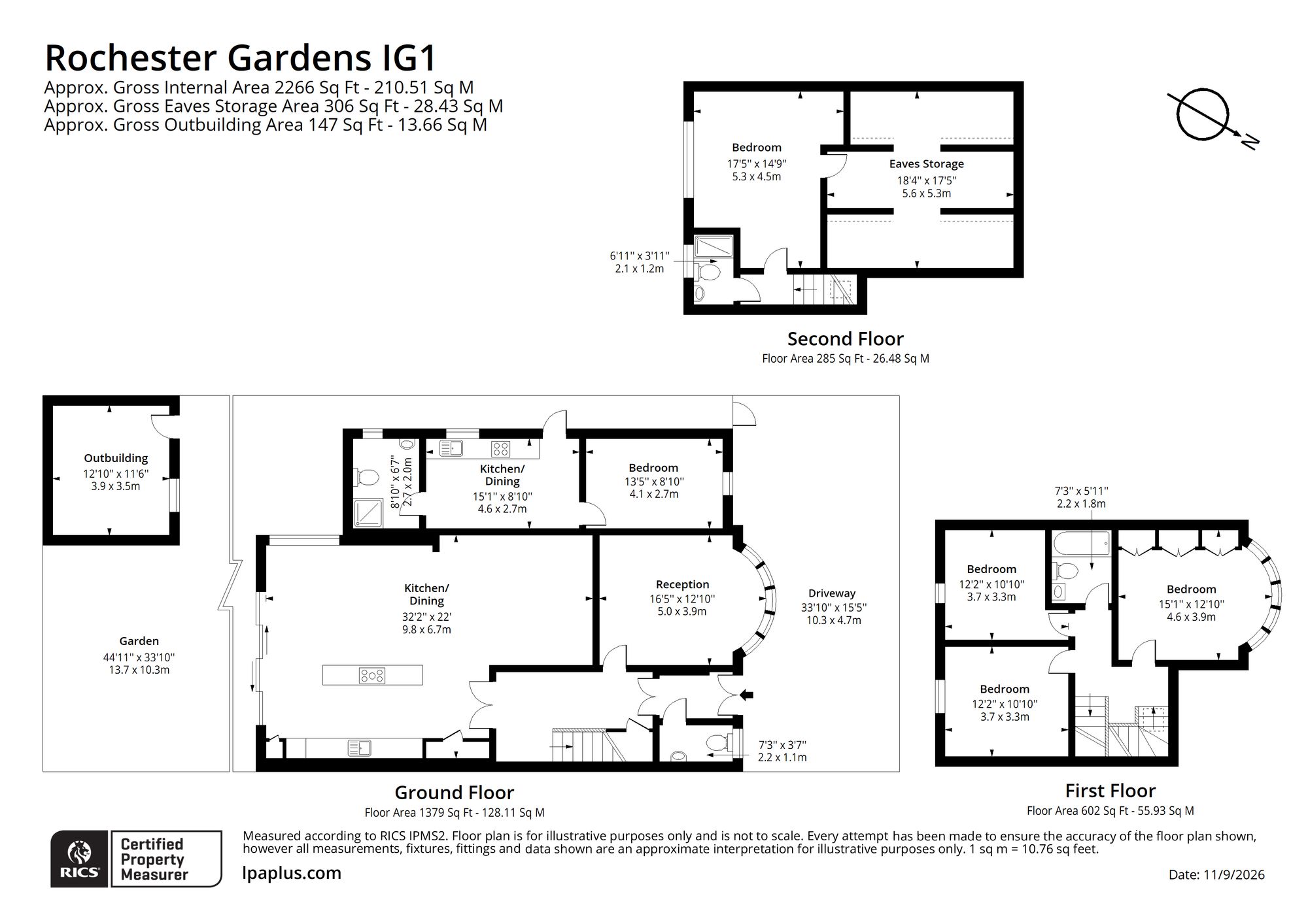 3 Rochester Gardens, Ilford floorplan