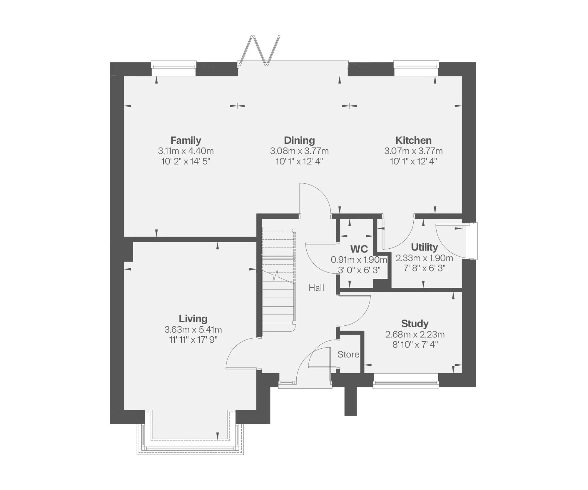 Plot 49 - Kipling, Mapperley Plains, Nottingham floorplan