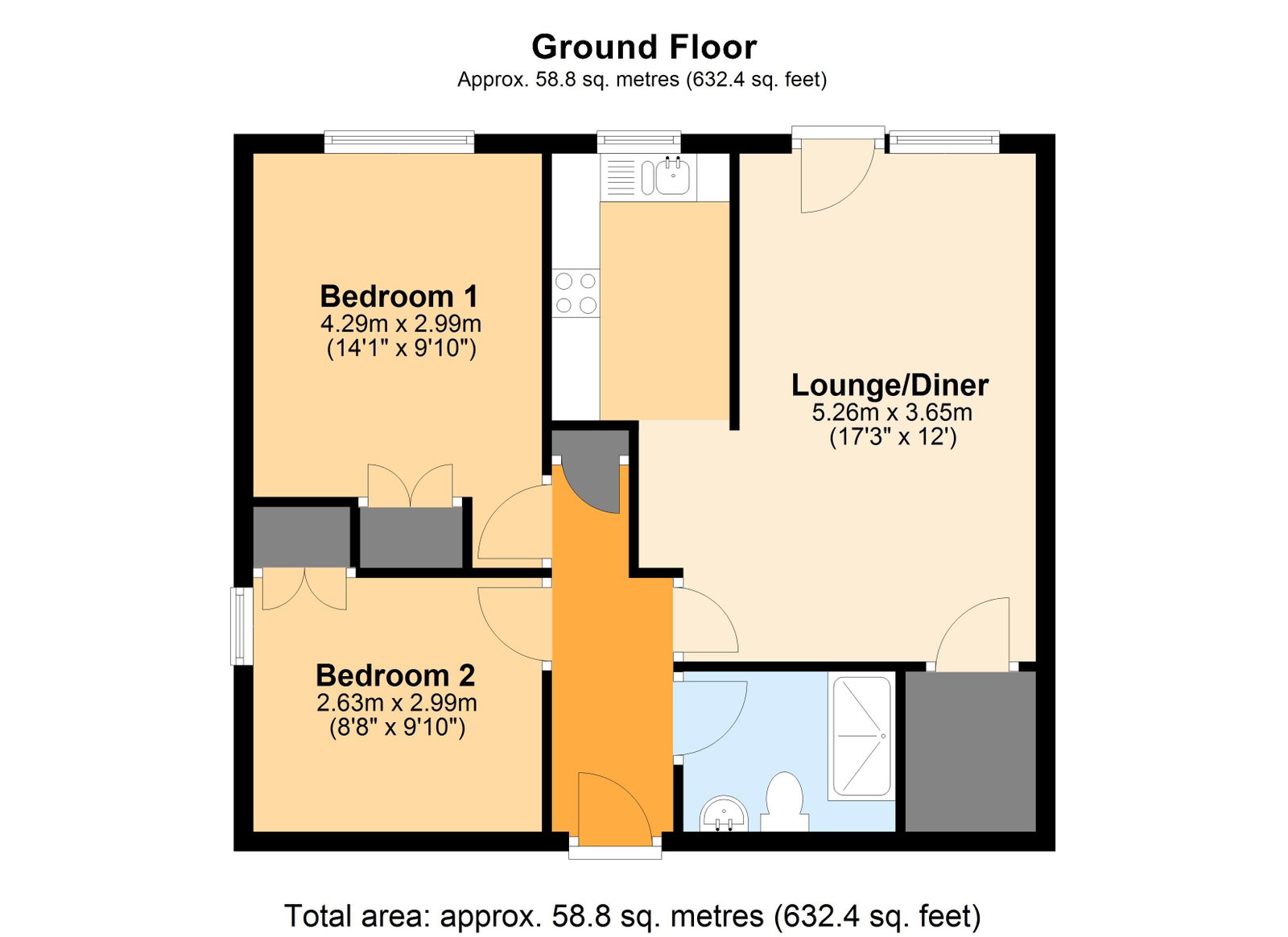 Homelong House,Flat 11, Heol Hir, Cardiff floorplan