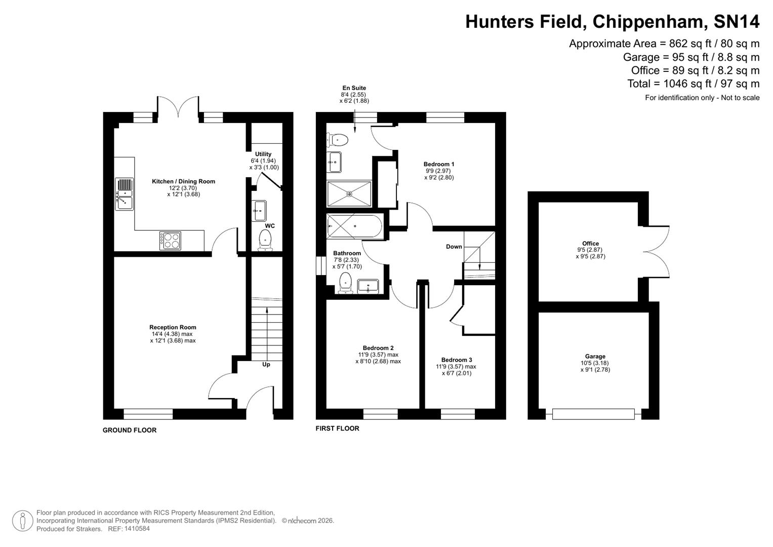 2, Hunters Field, Chippenham floorplan