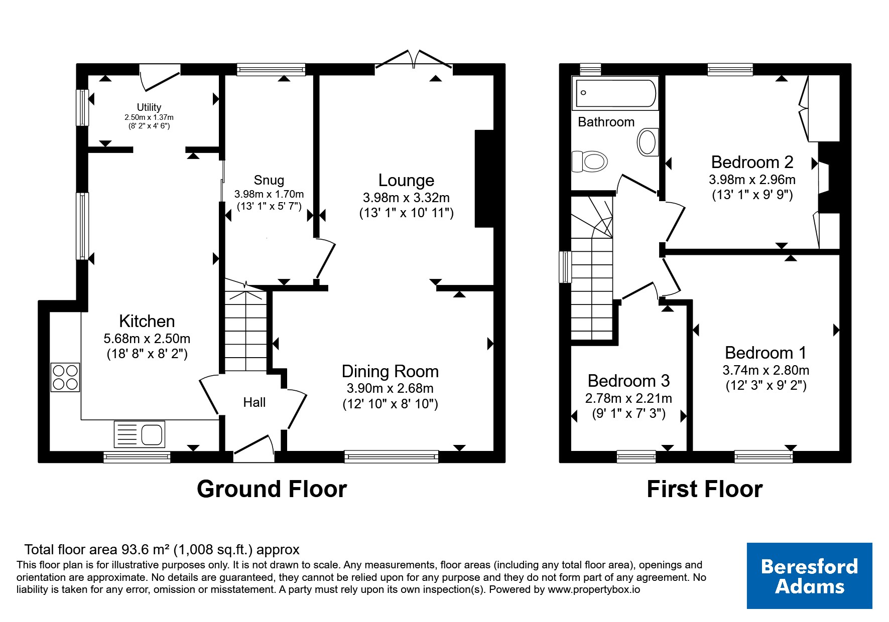43, Adwy'r Nant, Bangor floorplan