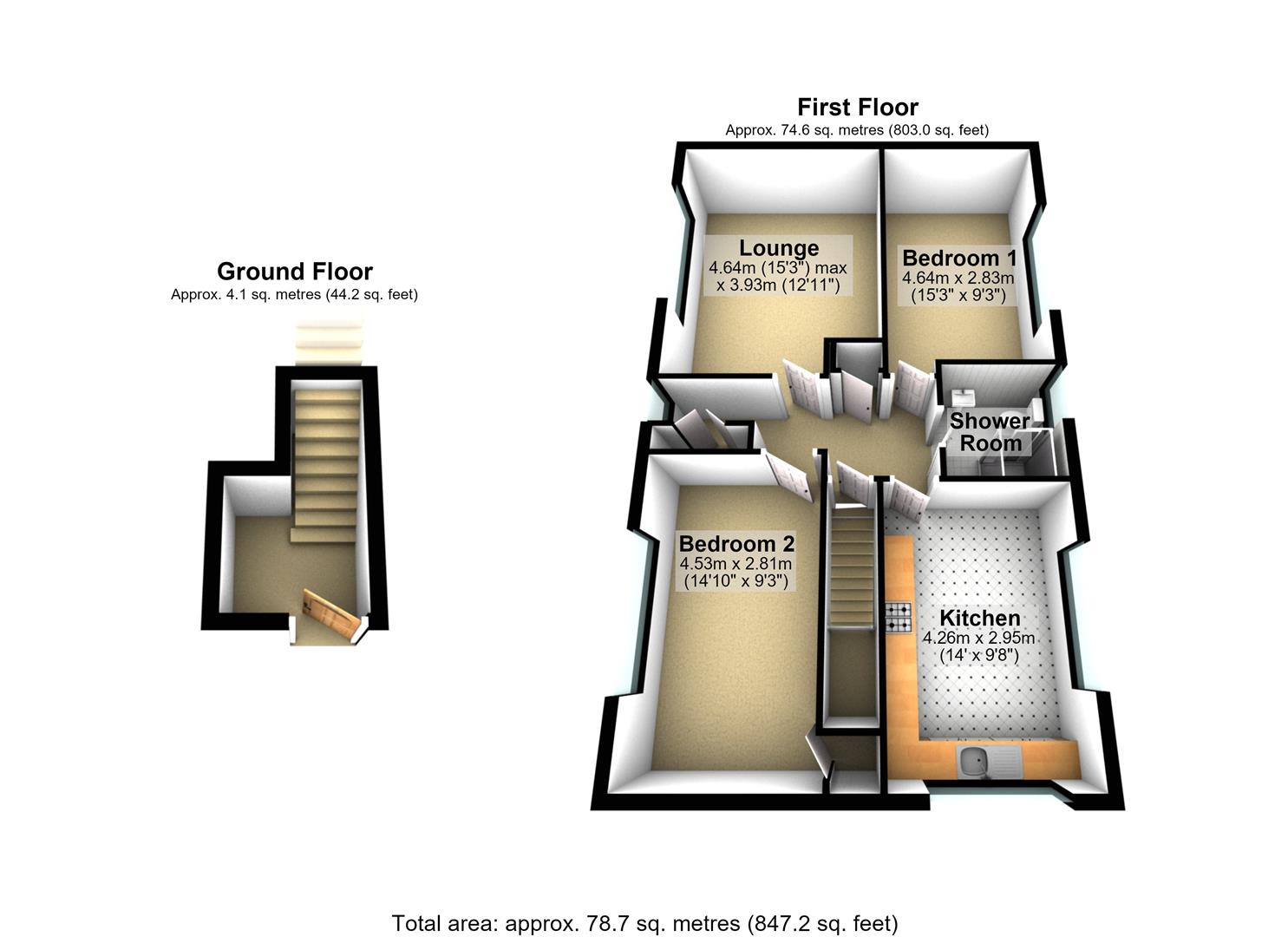 65, Carrfield Road, Leeds floorplan