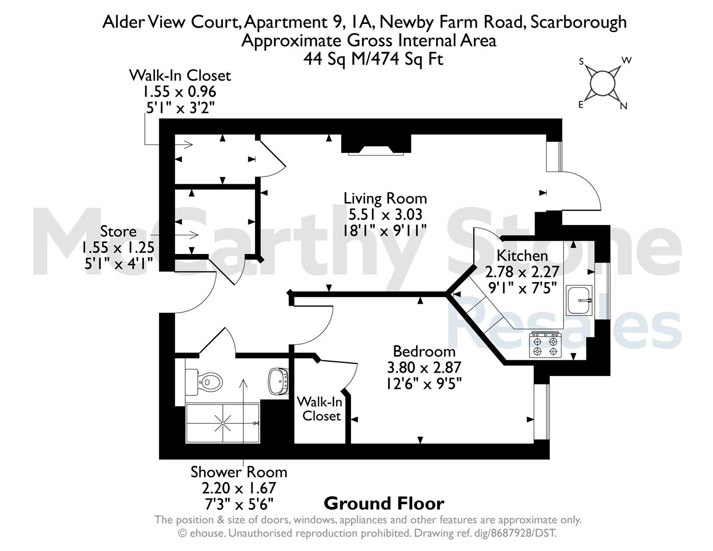 9 Alder View Court, Newby Farm Road, Scarborough floorplan
