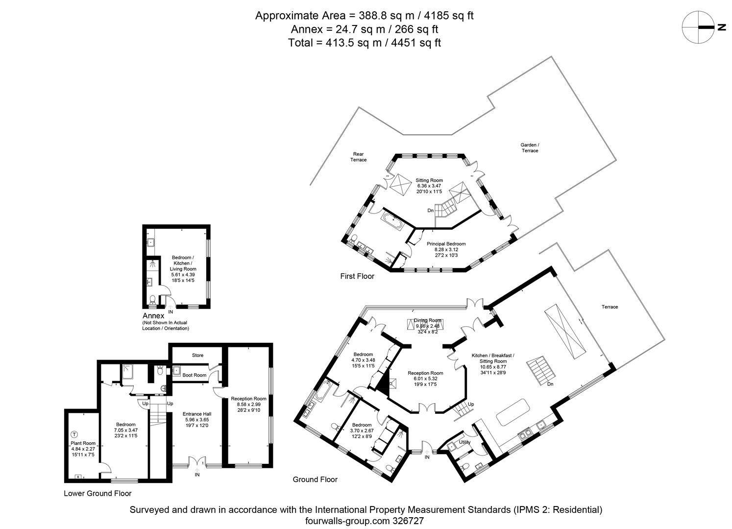 The Square House, Cheltenham floorplan