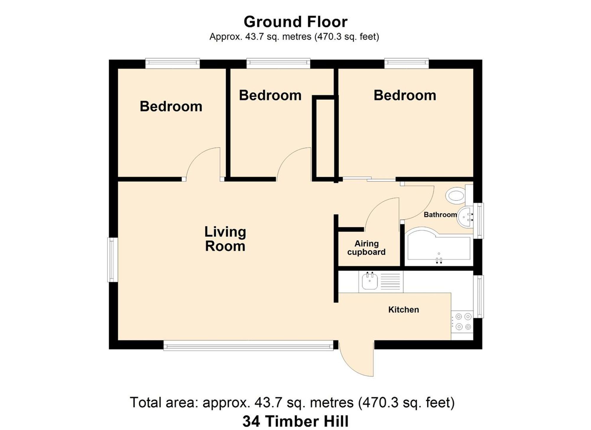 34 Timber Hill, Haverfordwest floorplan