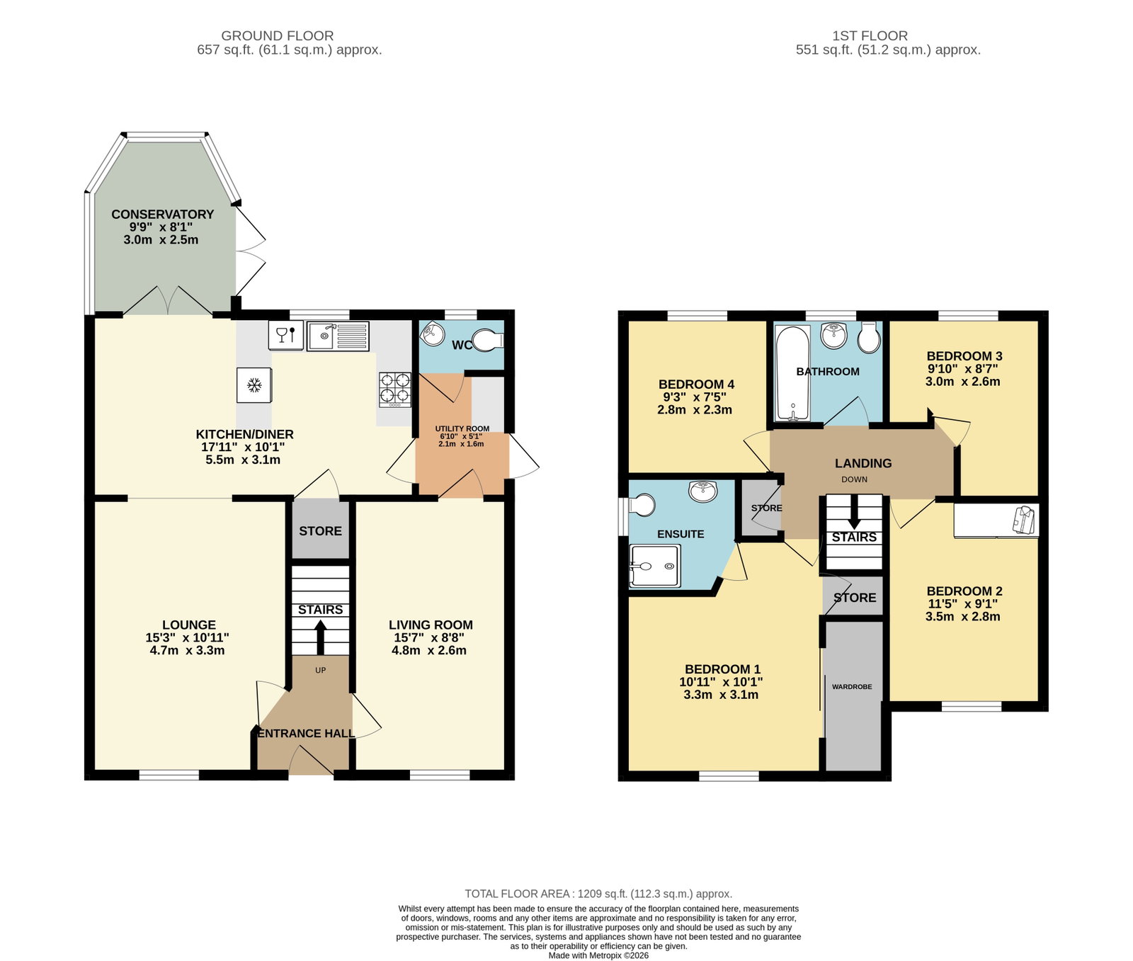 127, Church Meadows, Cockermouth floorplan