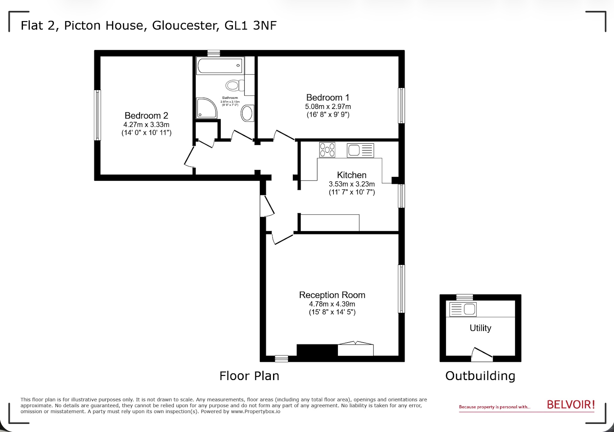 2, Picton House, Great Western Road, Gloucester floorplan