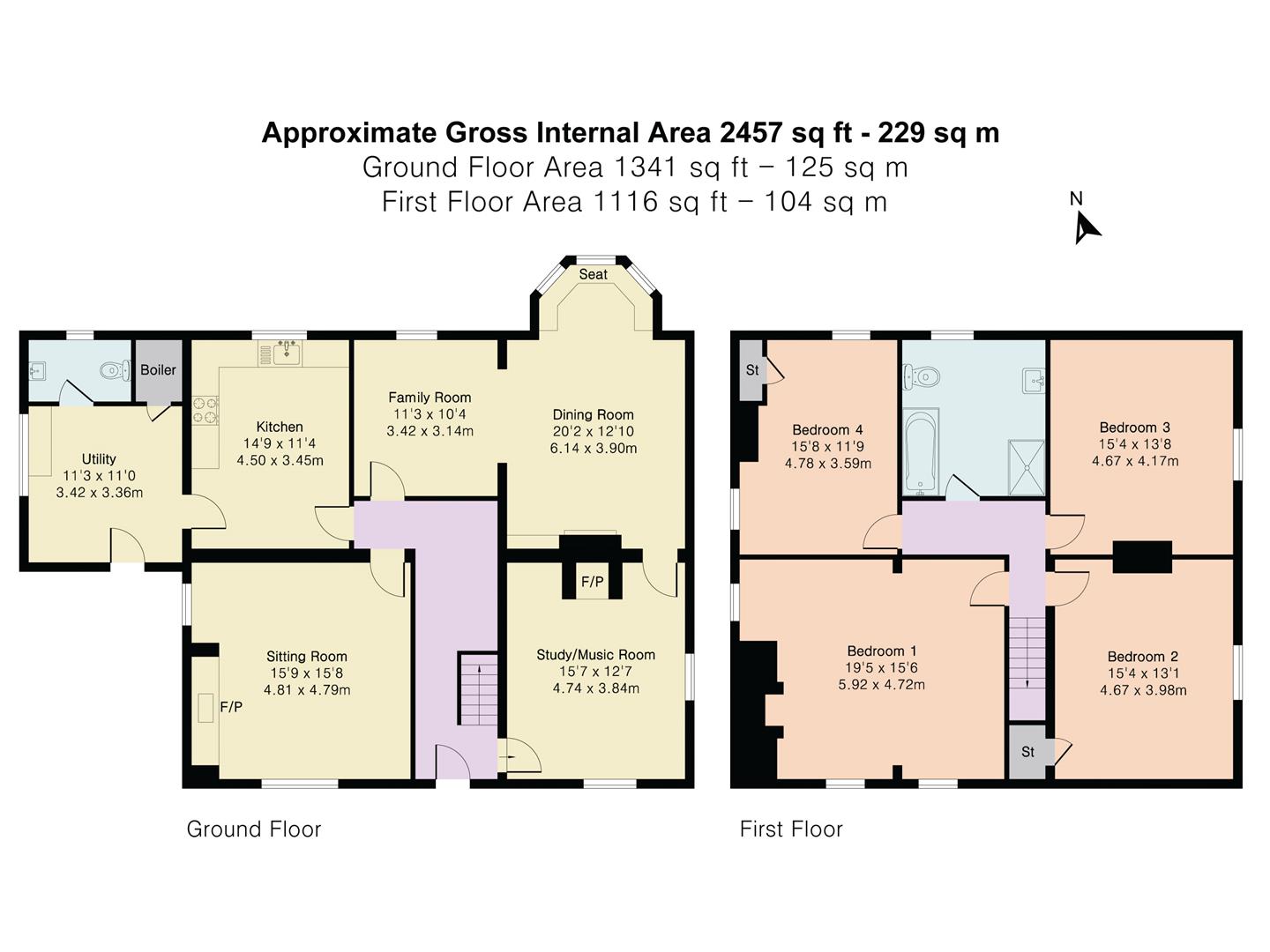 The White House, Hoe Lane, Nazeing floorplan