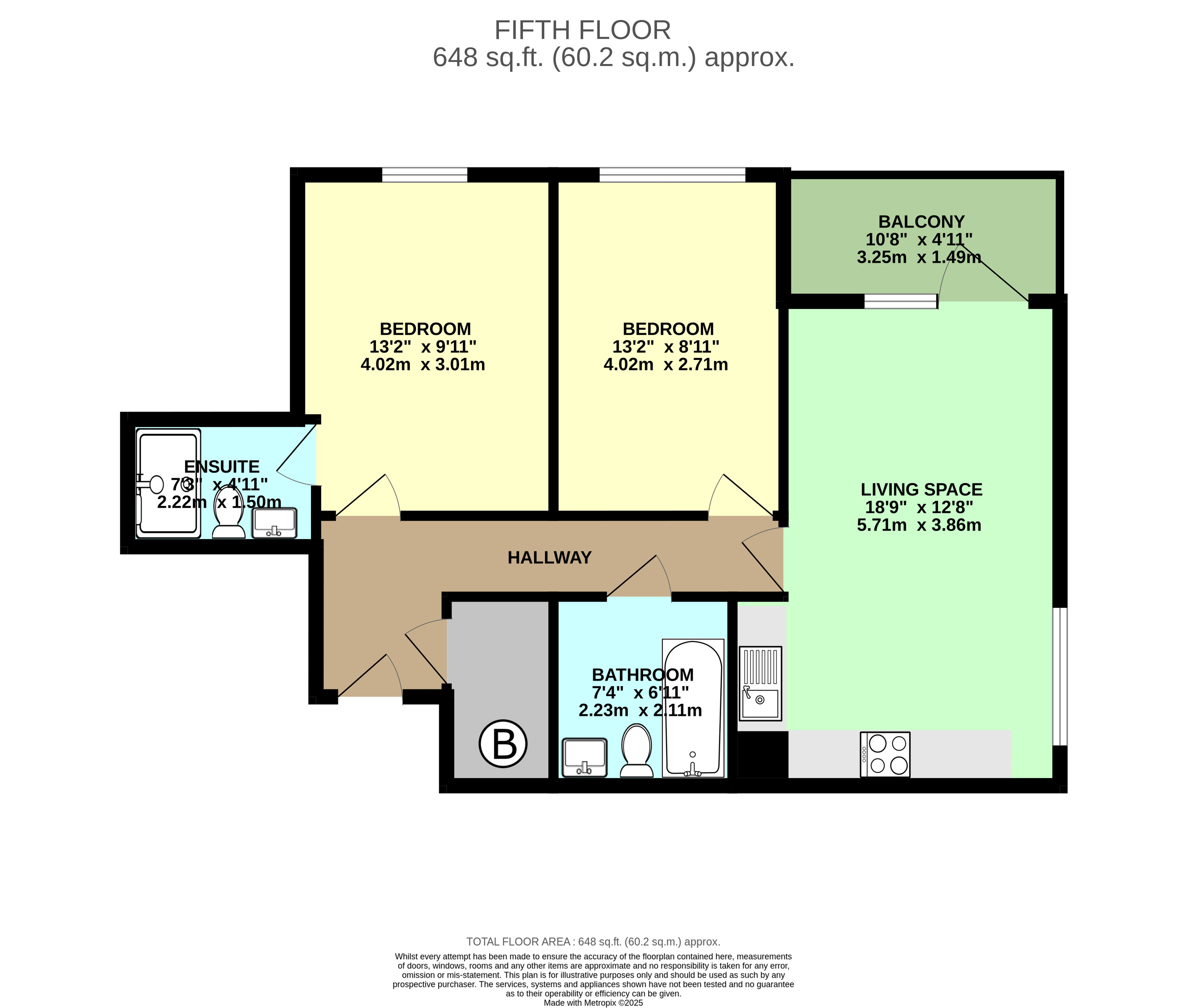 22, Apartment 22, Leeds floorplan