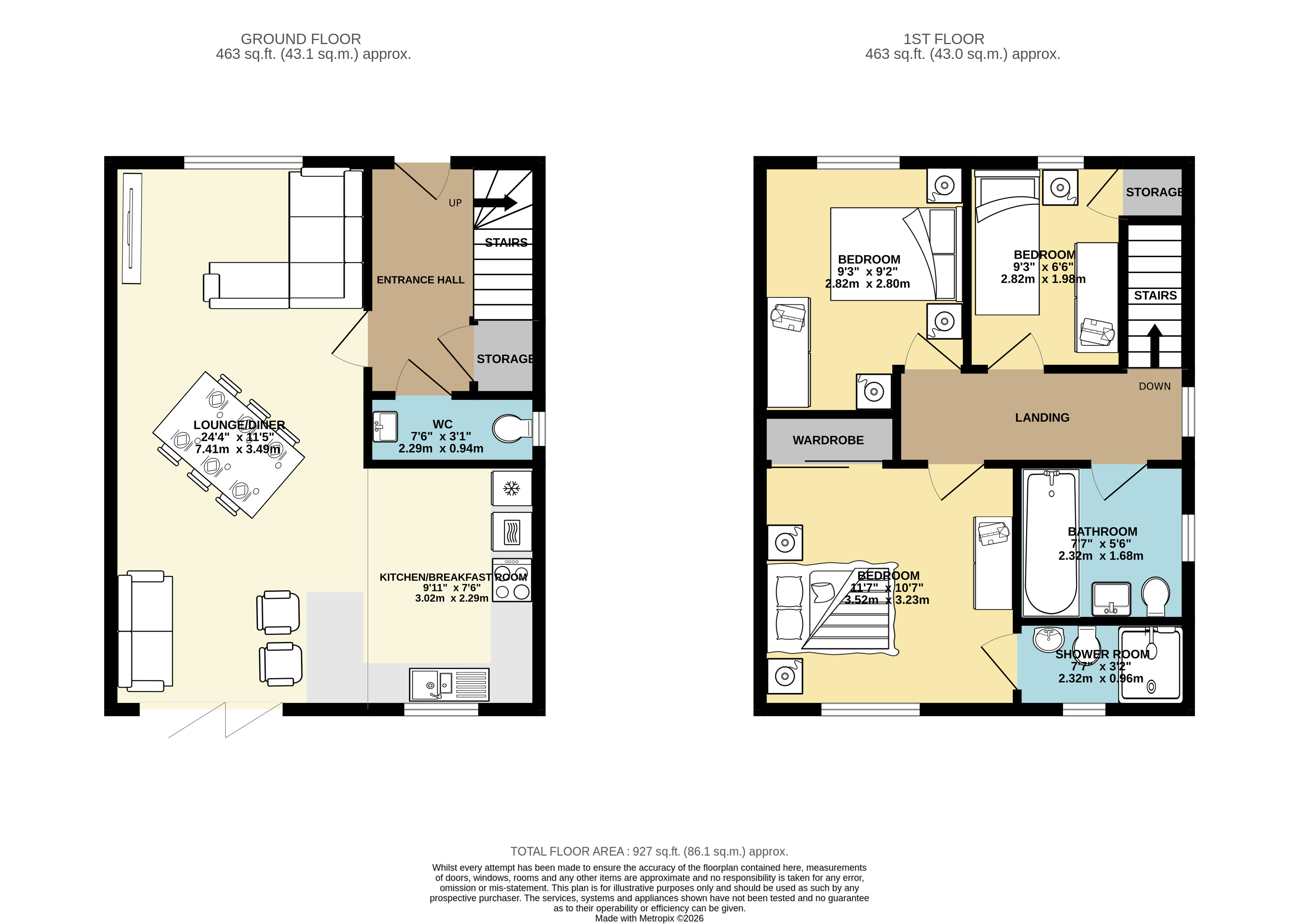 45, Hartshorn Road, Doncaster floorplan