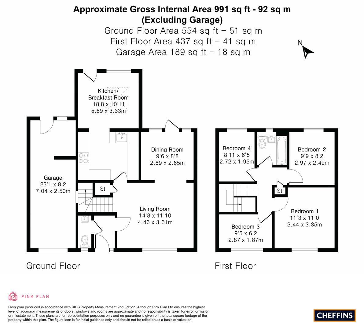 13, The Limes, Harston floorplan