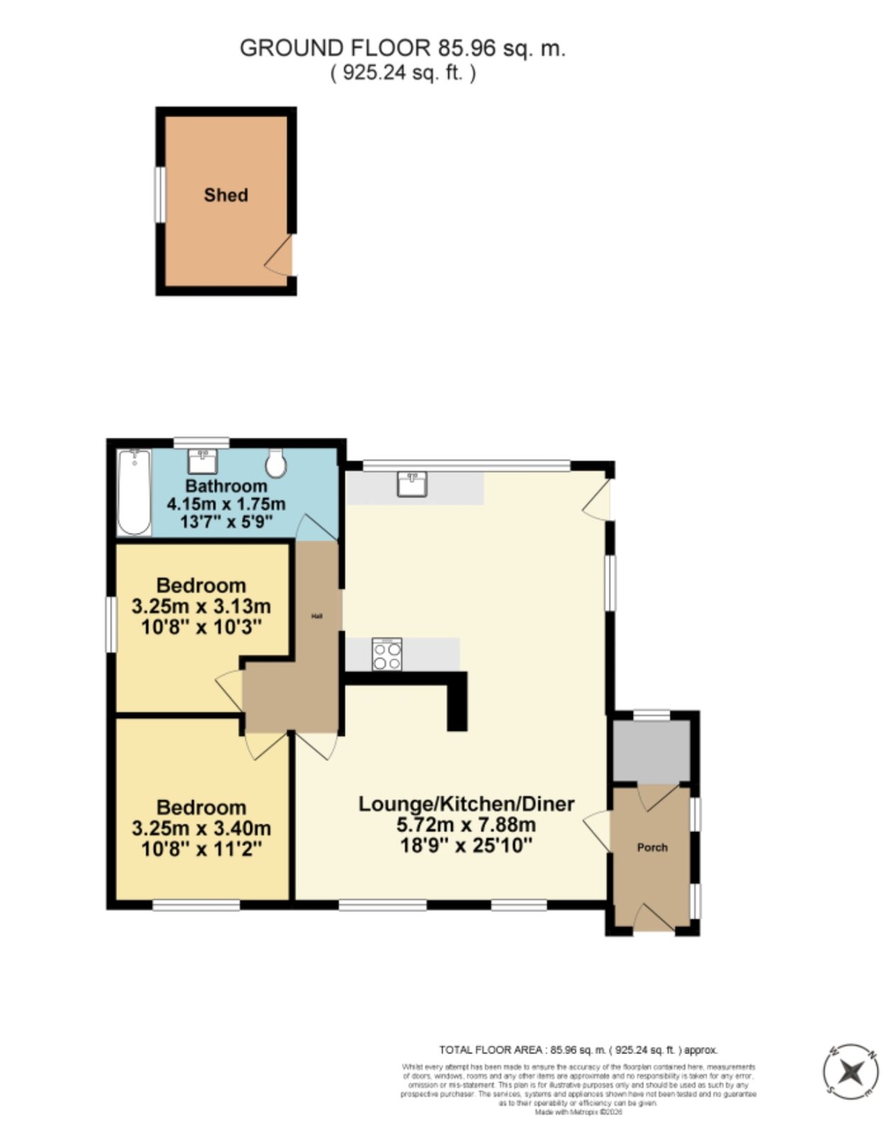 Kenscot,, Sea Road, Deal floorplan