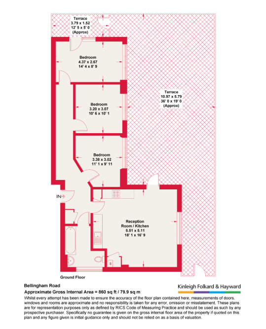 1, Bellingham Road, London floorplan