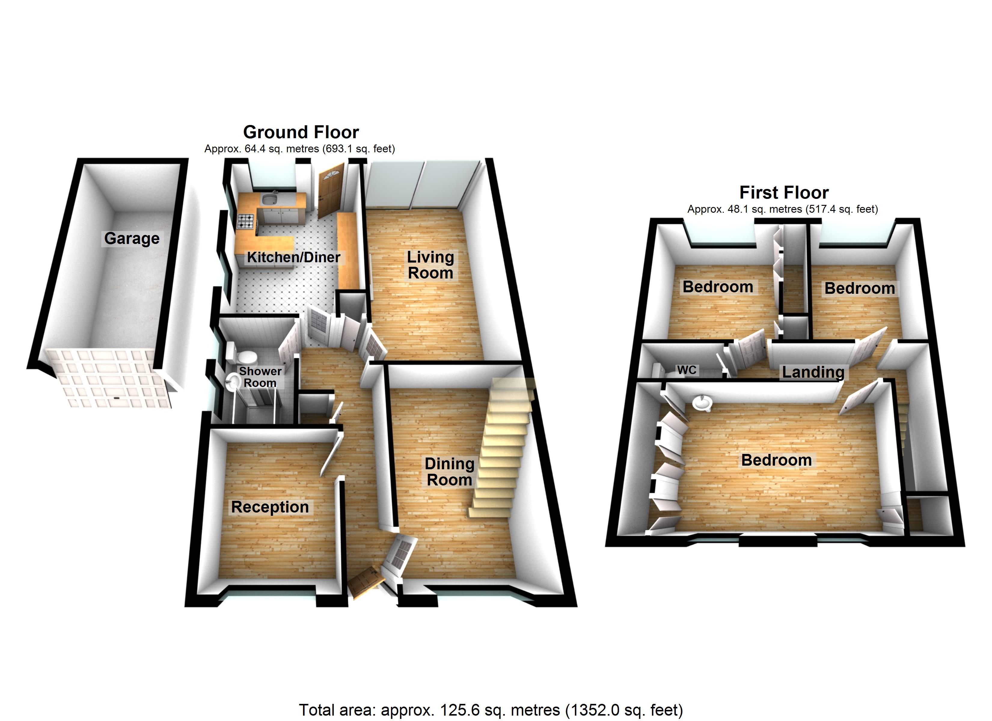 175, Downs Road, Kent floorplan