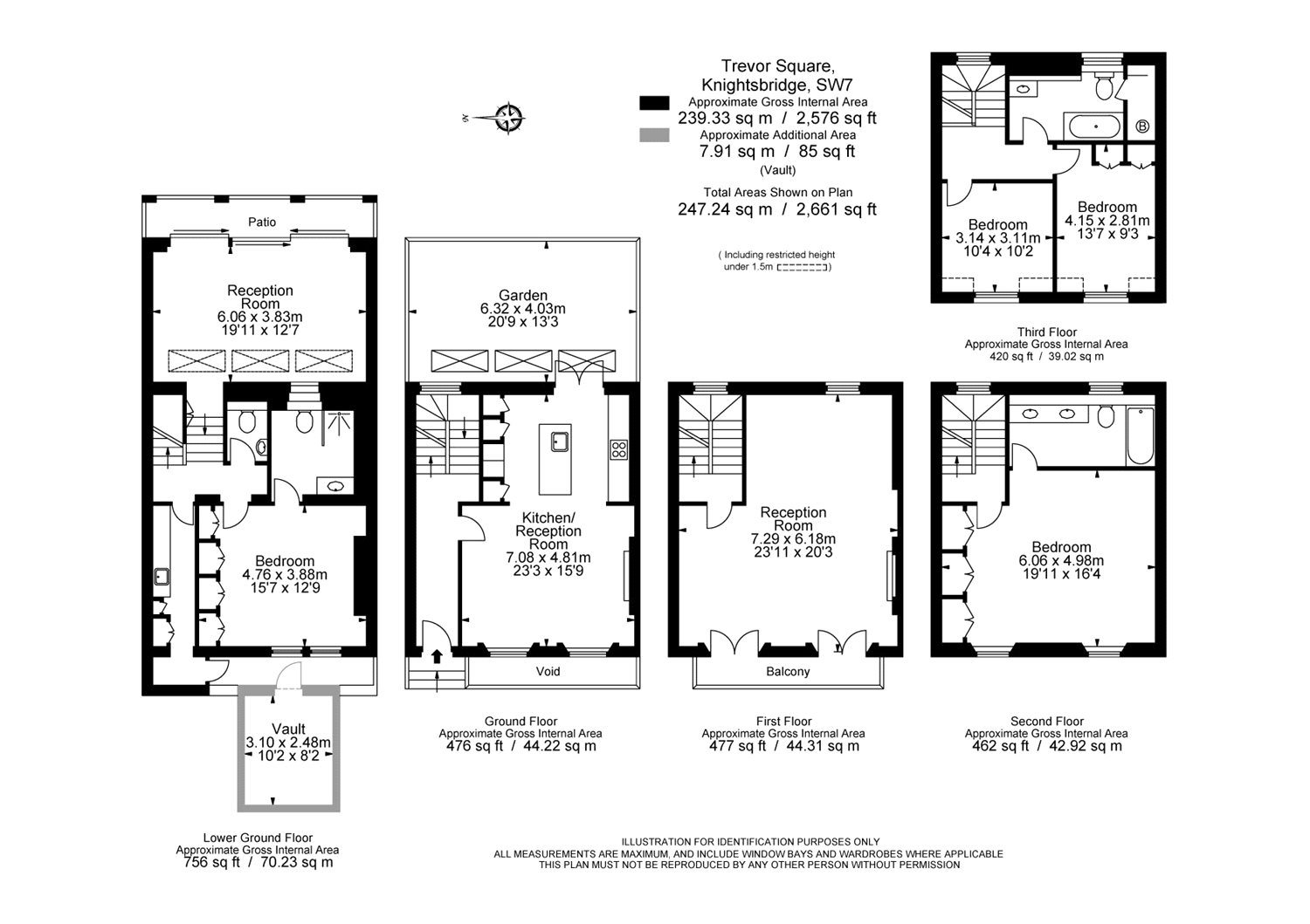 11, Trevor Square, London floorplan