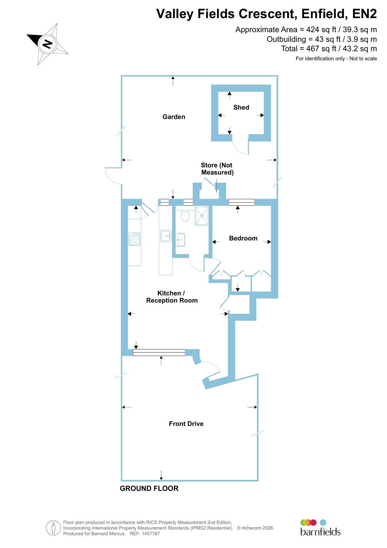 26, Valley Fields Crescent, Enfield floorplan