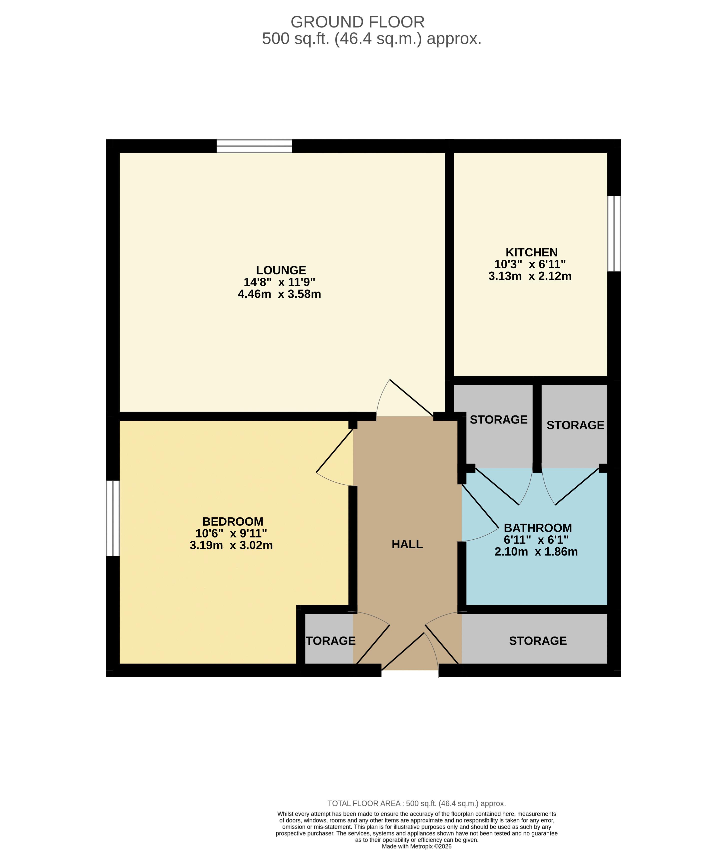 71, Wharf Road, Broxbourne floorplan