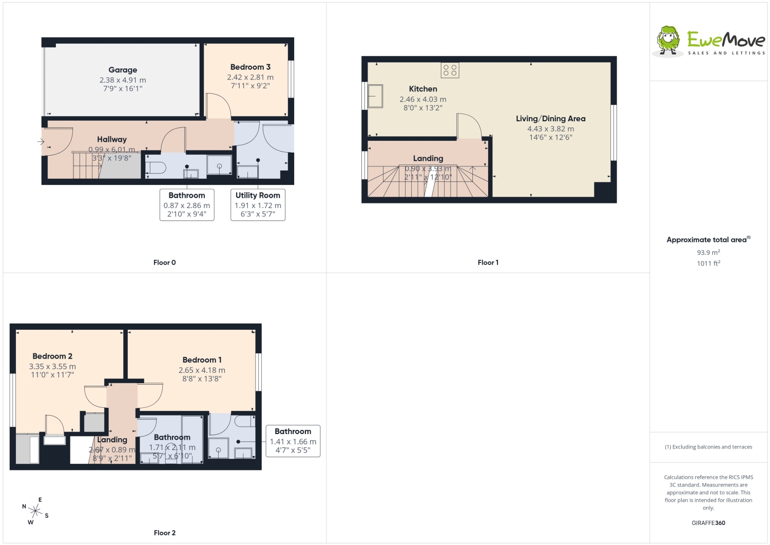 7, Eccles Close, York floorplan