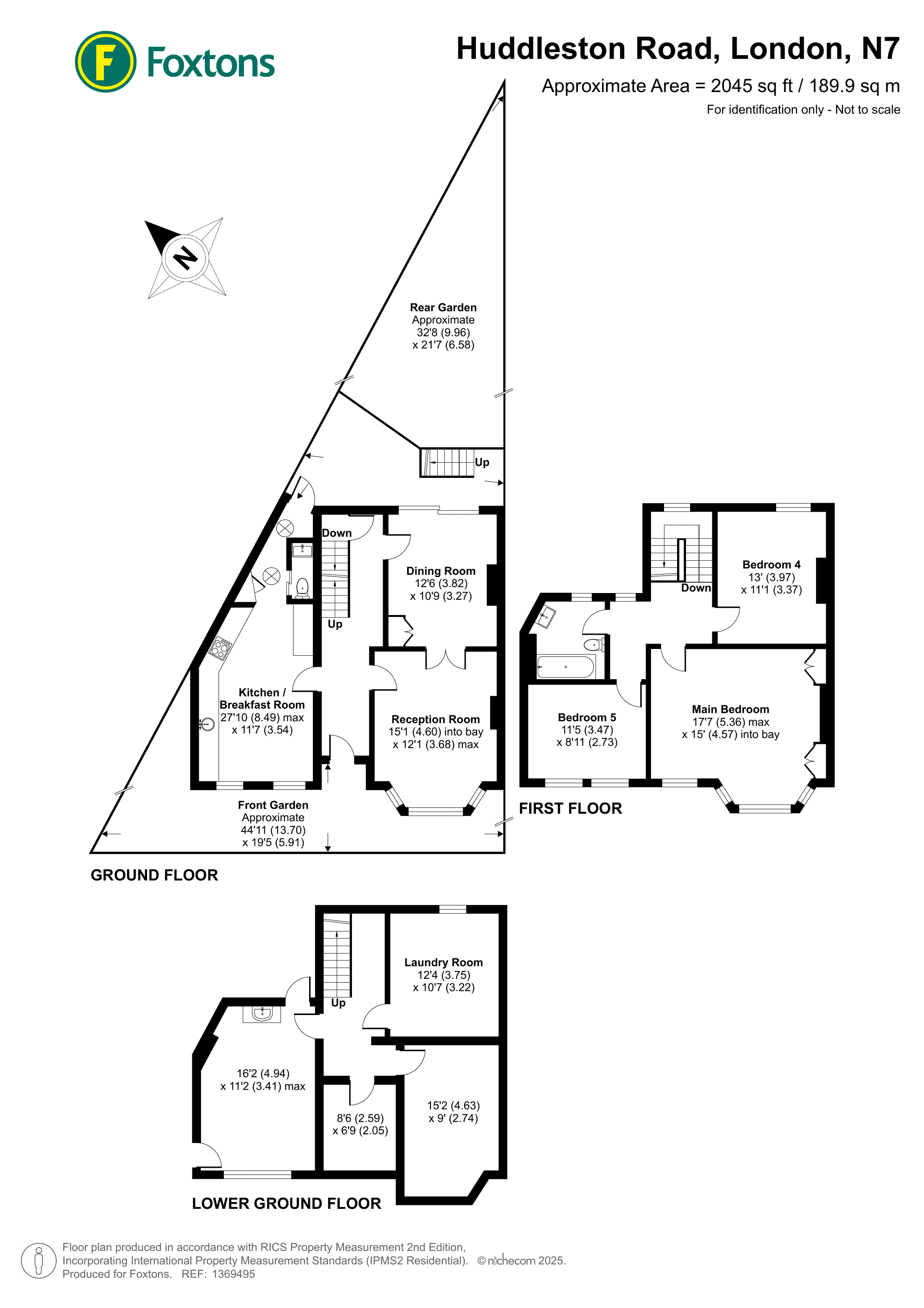 Huddleston Road, Tufnell Park floorplan