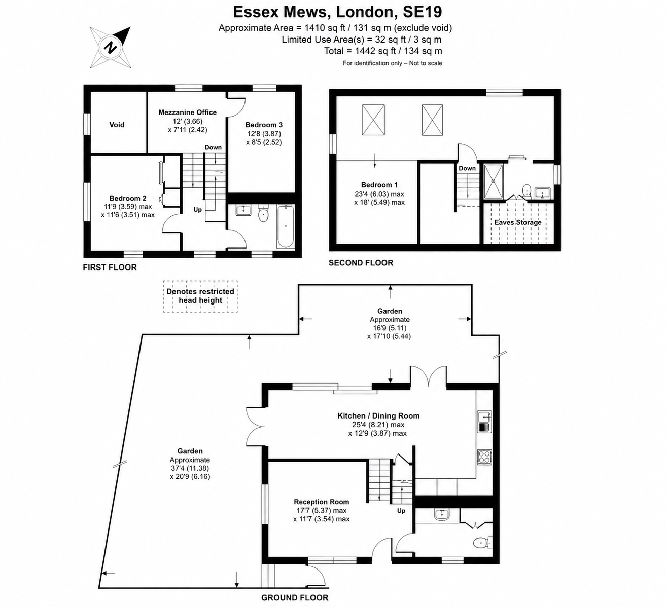 4, Essex Mews, London floorplan