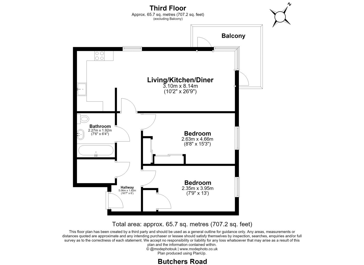 Butchers Road, London floorplan