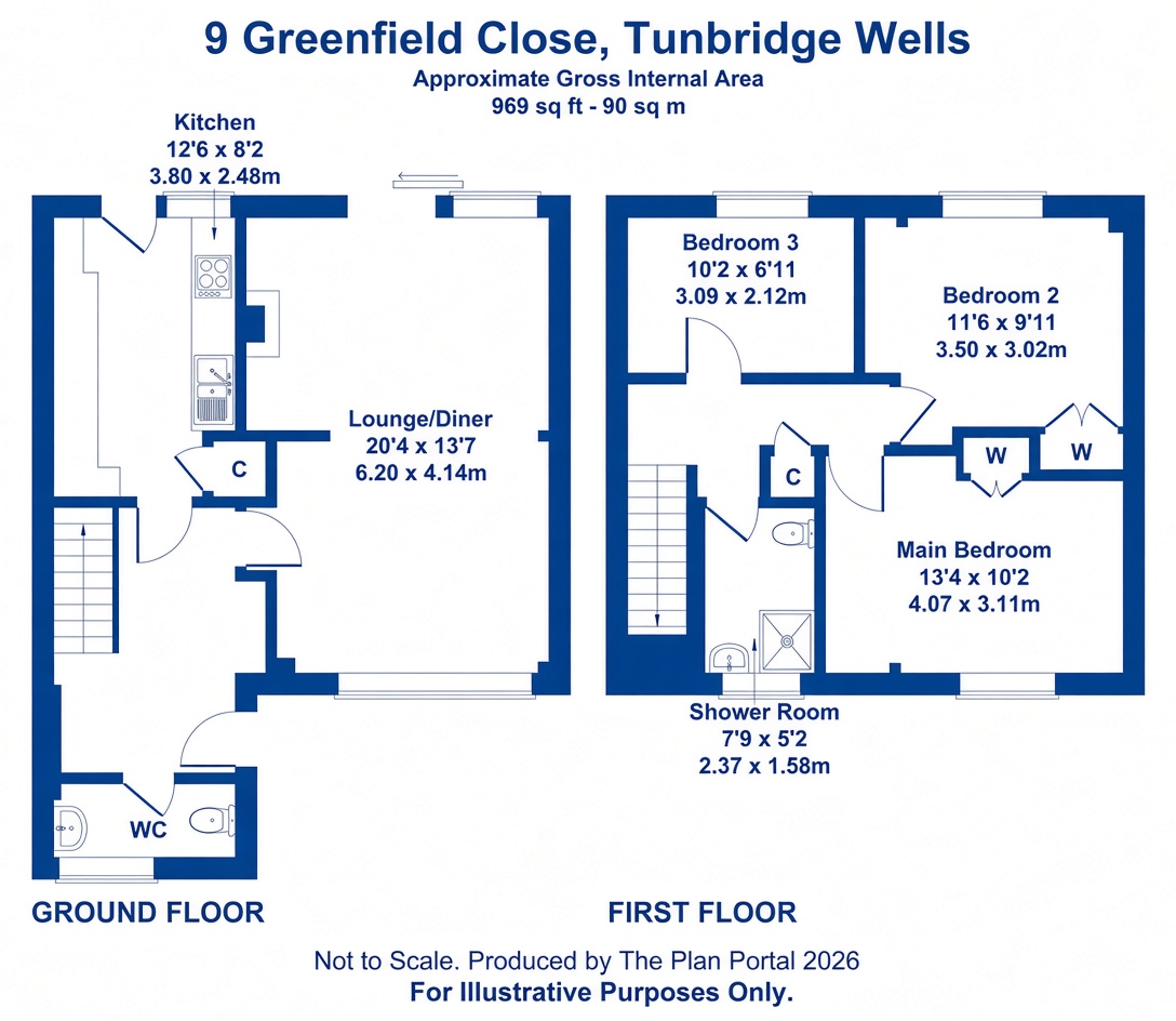 9 Greenfield Close, Tunbridge Wells floorplan
