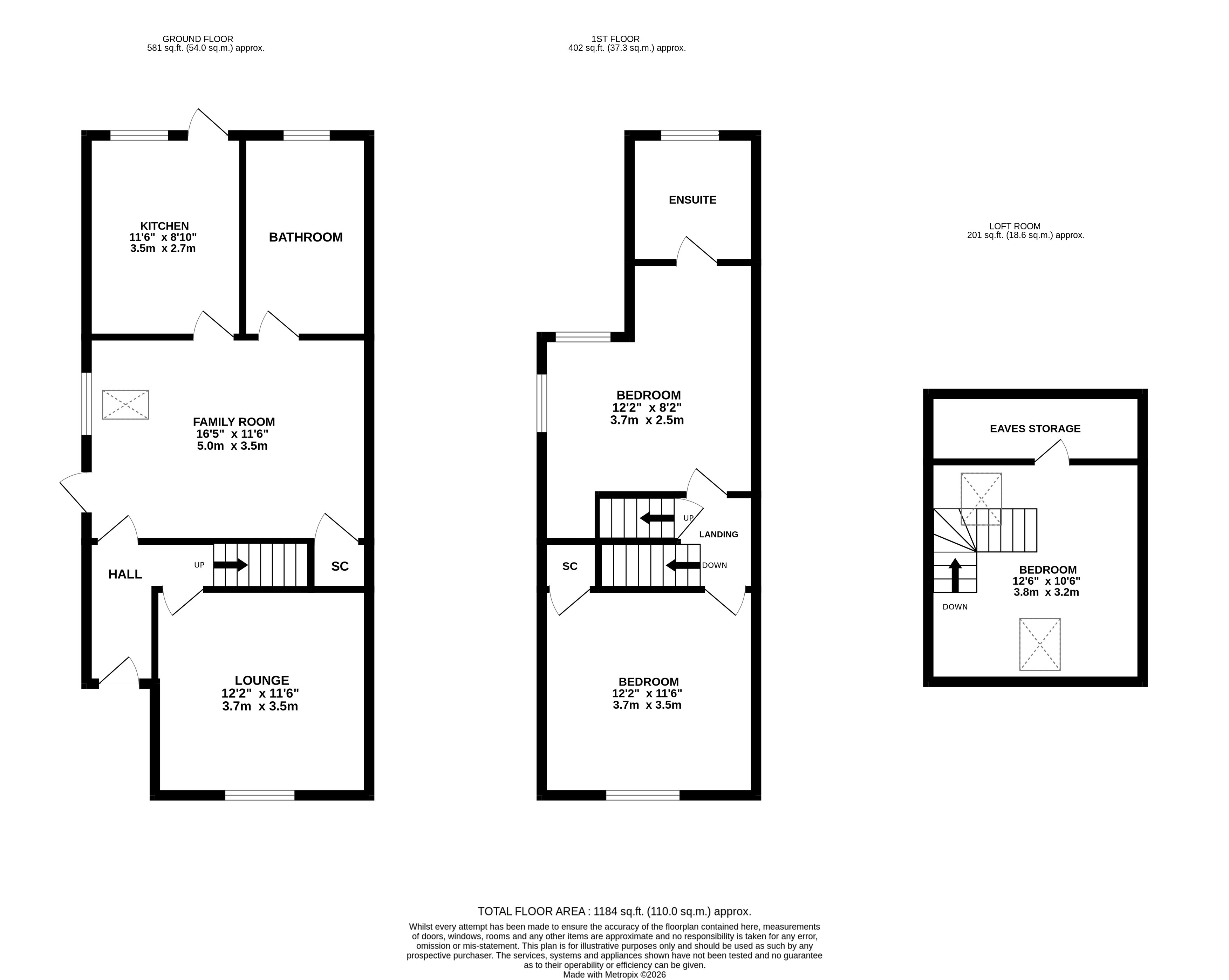 10, Hitchin Road, Upper Caldecote floorplan