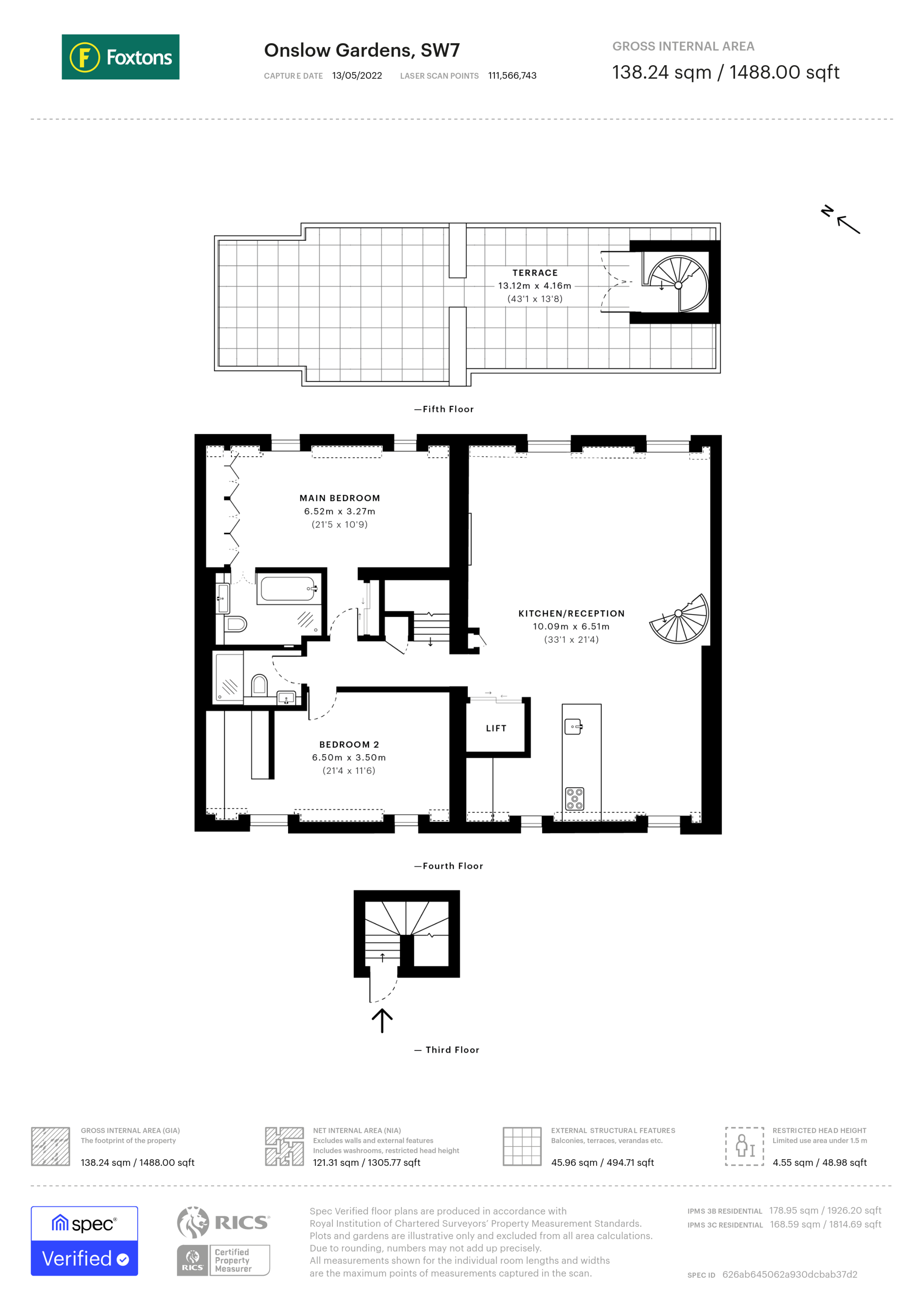 Onslow Gardens, South Kensington floorplan