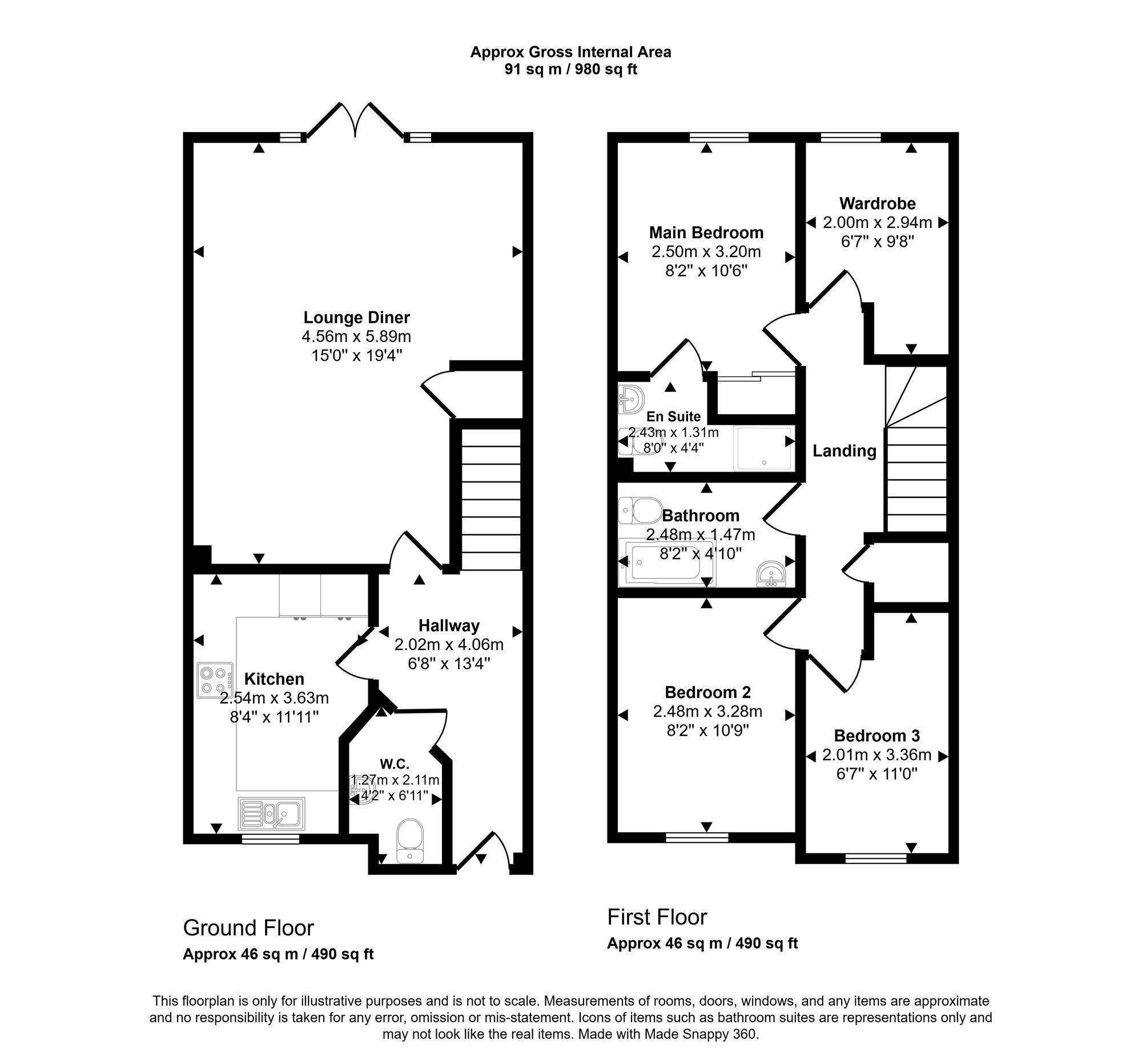 25 Findley Cook Road, Wigan floorplan