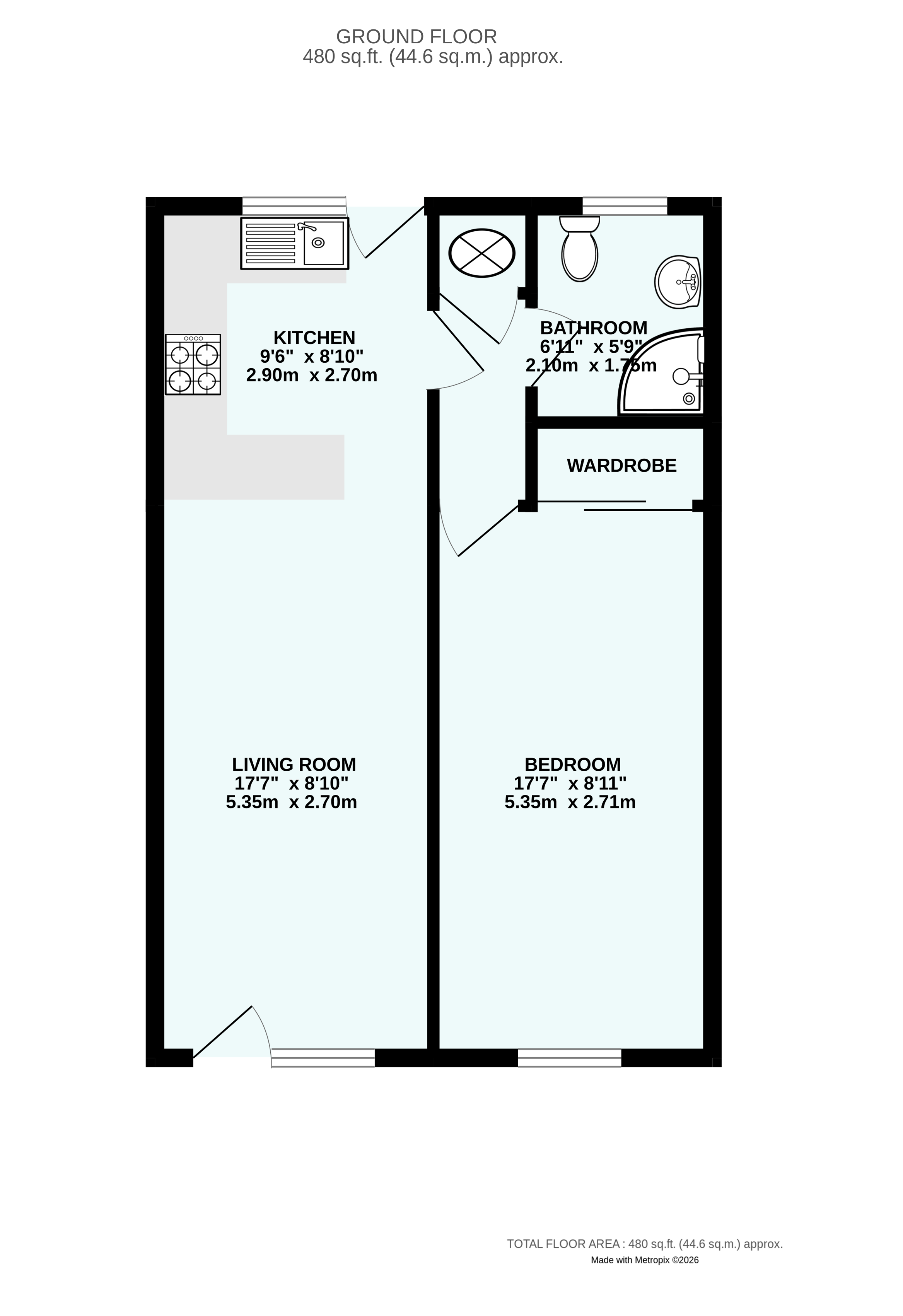 17 St. Pirans Court,, West End, Cornwall floorplan