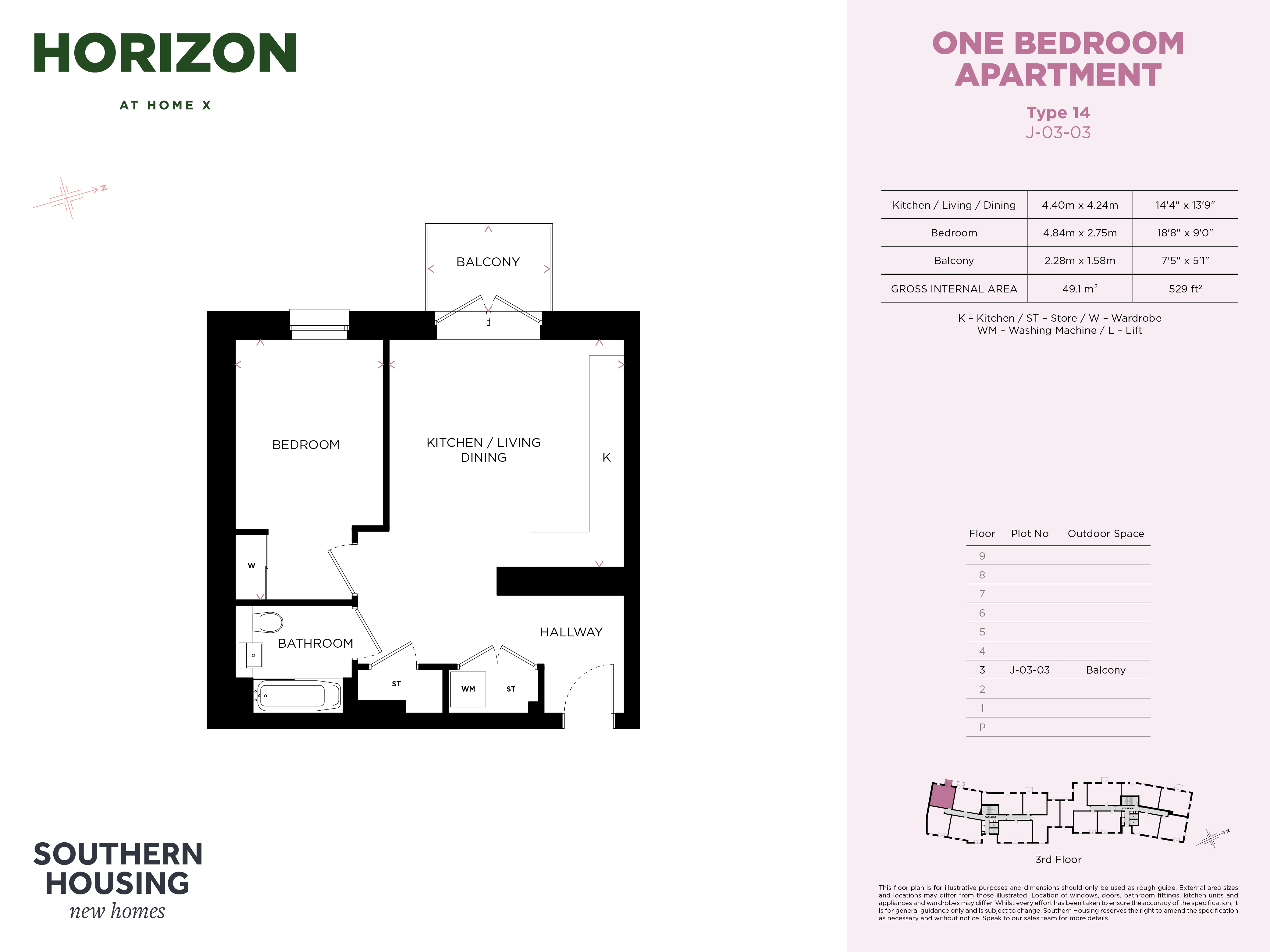 j1_03_03, Lewes Road, Brighton floorplan