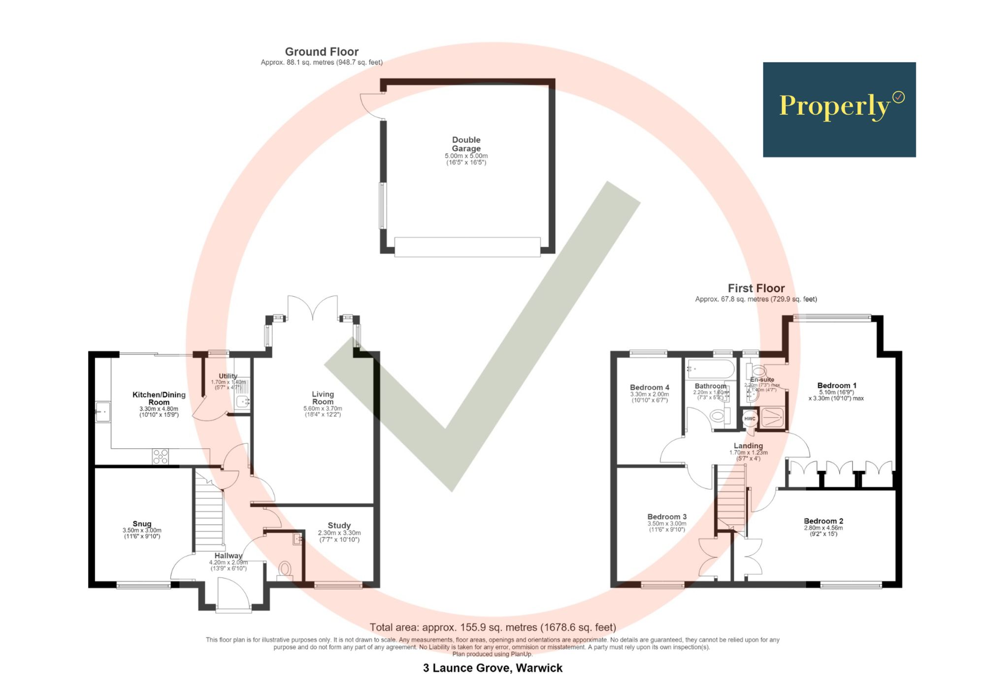 3 Launce Grove, Warwick floorplan