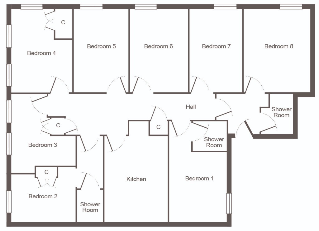 8 Bedrooms Flat to rent in Sauchiehall Street, City Centre, Glasgow G3