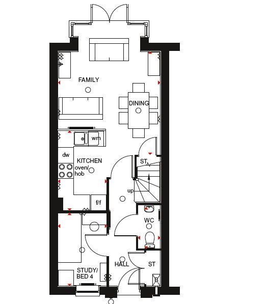 4 Bedrooms Semi-detached house for sale in 