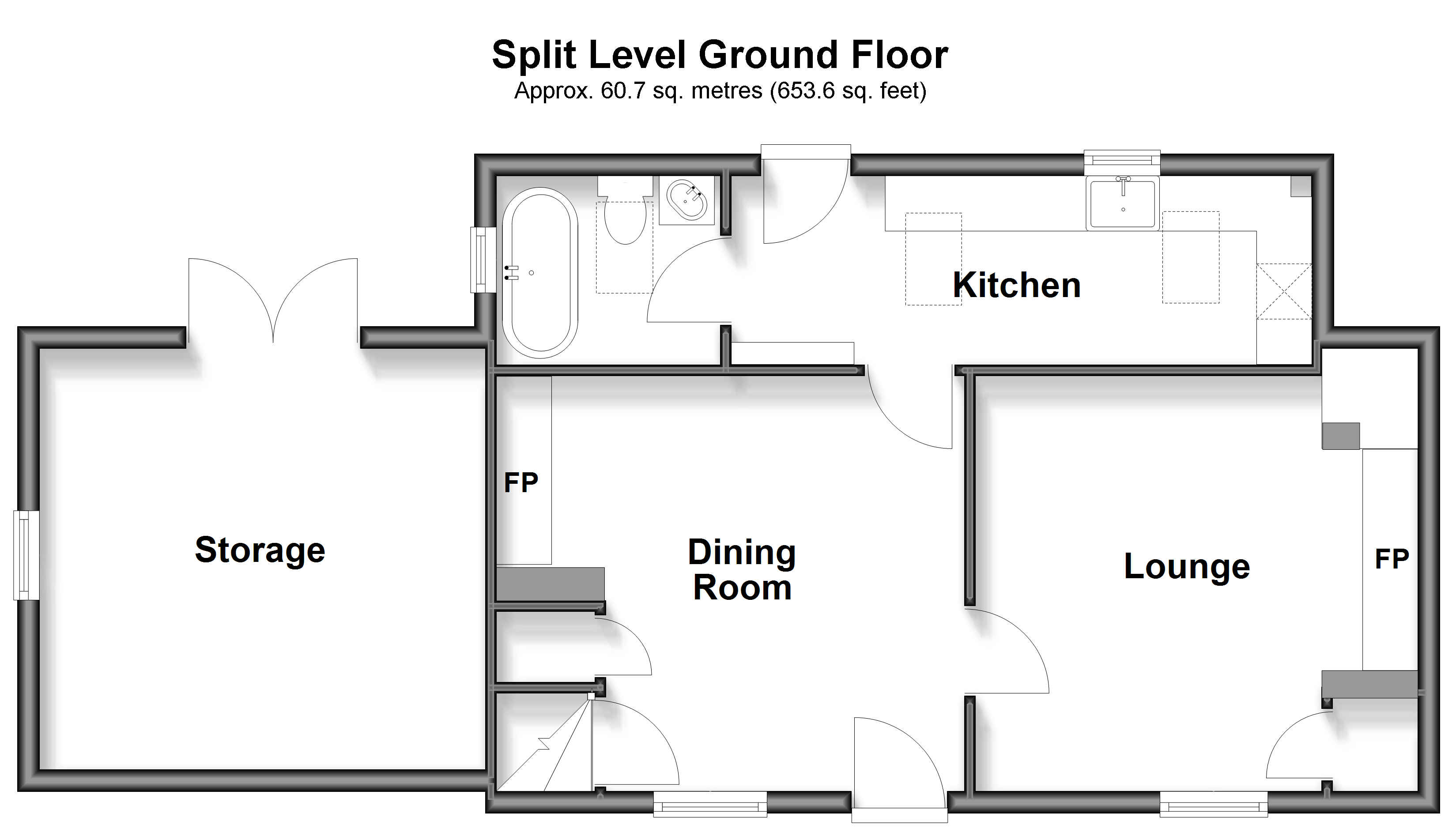 Longdane Cottages, Deal Road, Deal floorplan