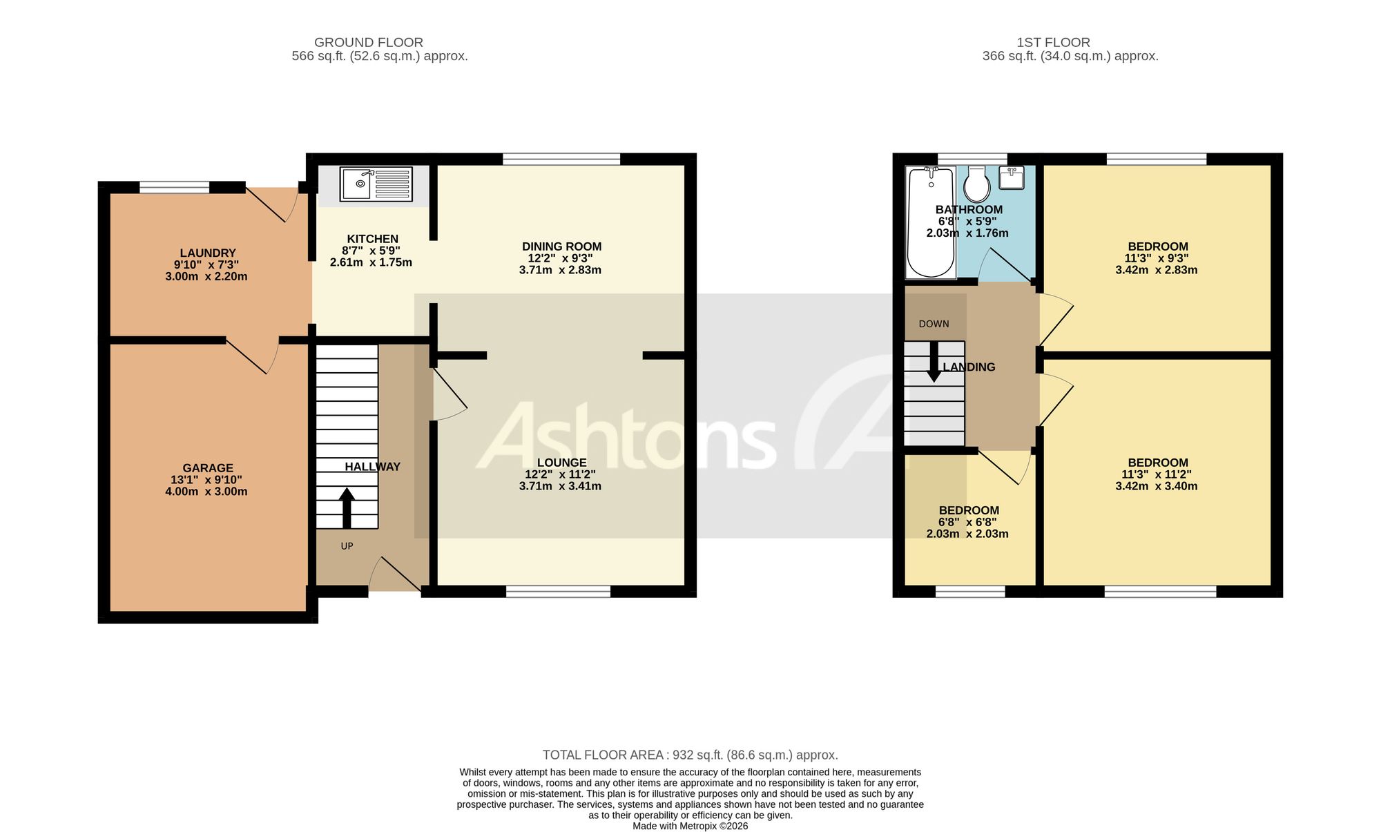 18 Springfield Avenue, Warrington floorplan