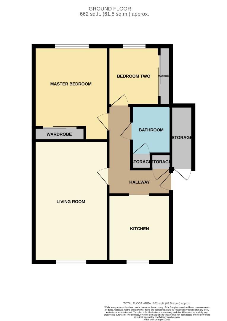 1, Clayton Court, Bishop Auckland floorplan