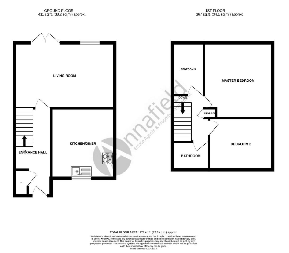 9, Plover Road, Stamford floorplan