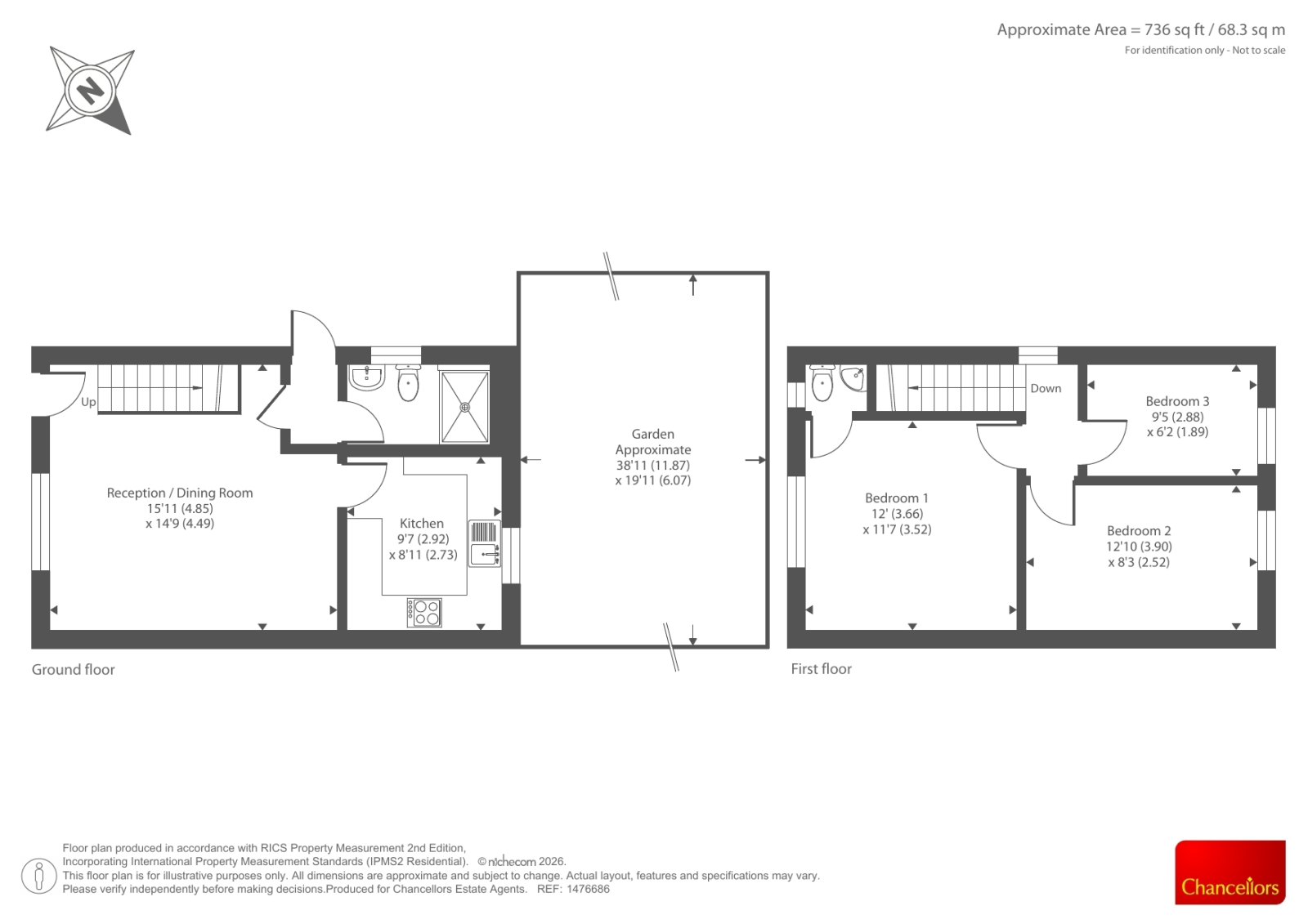 71, Booker Lane, High Wycombe floorplan