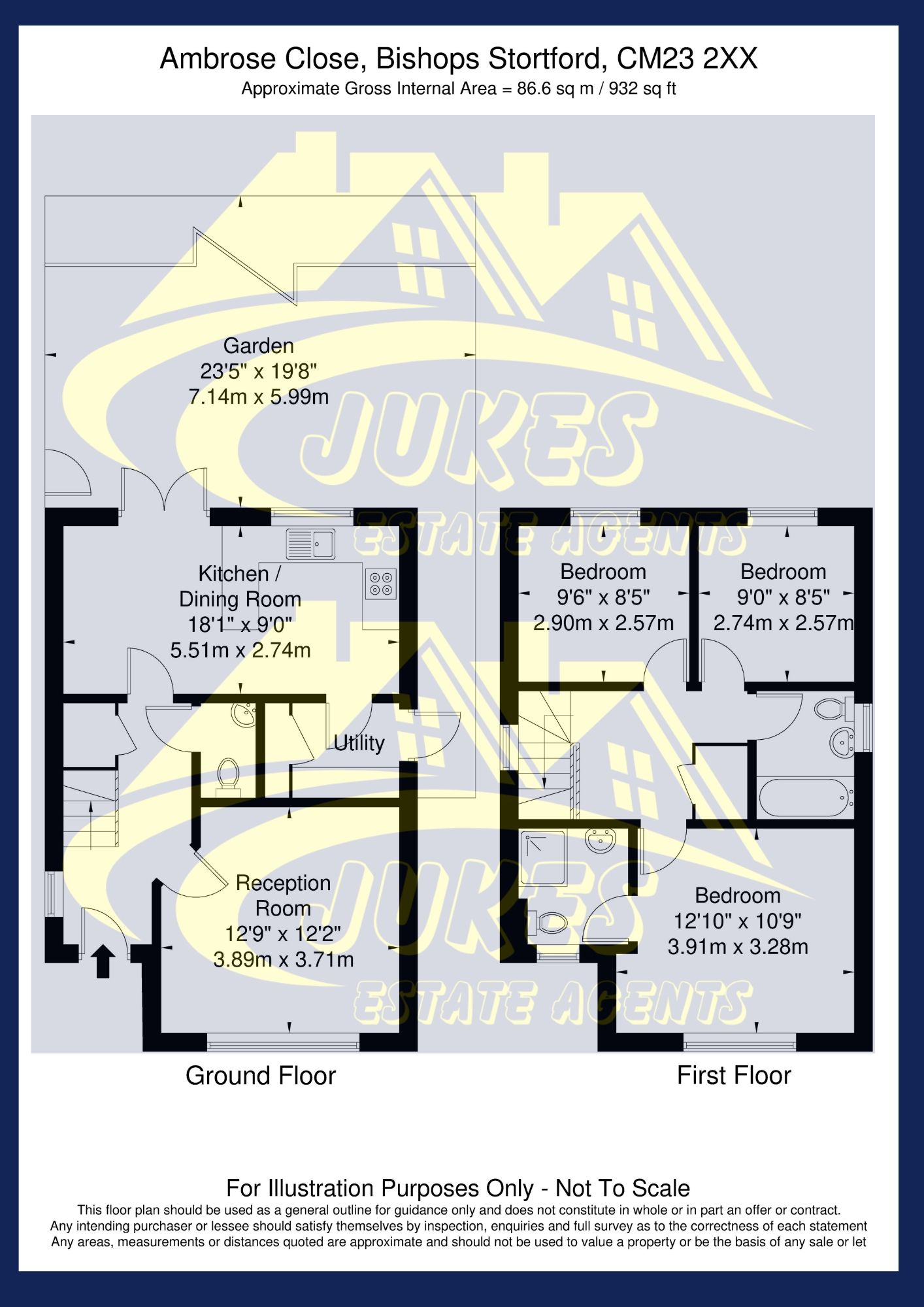 1 Ambrose Close, Bishop's Stortford floorplan