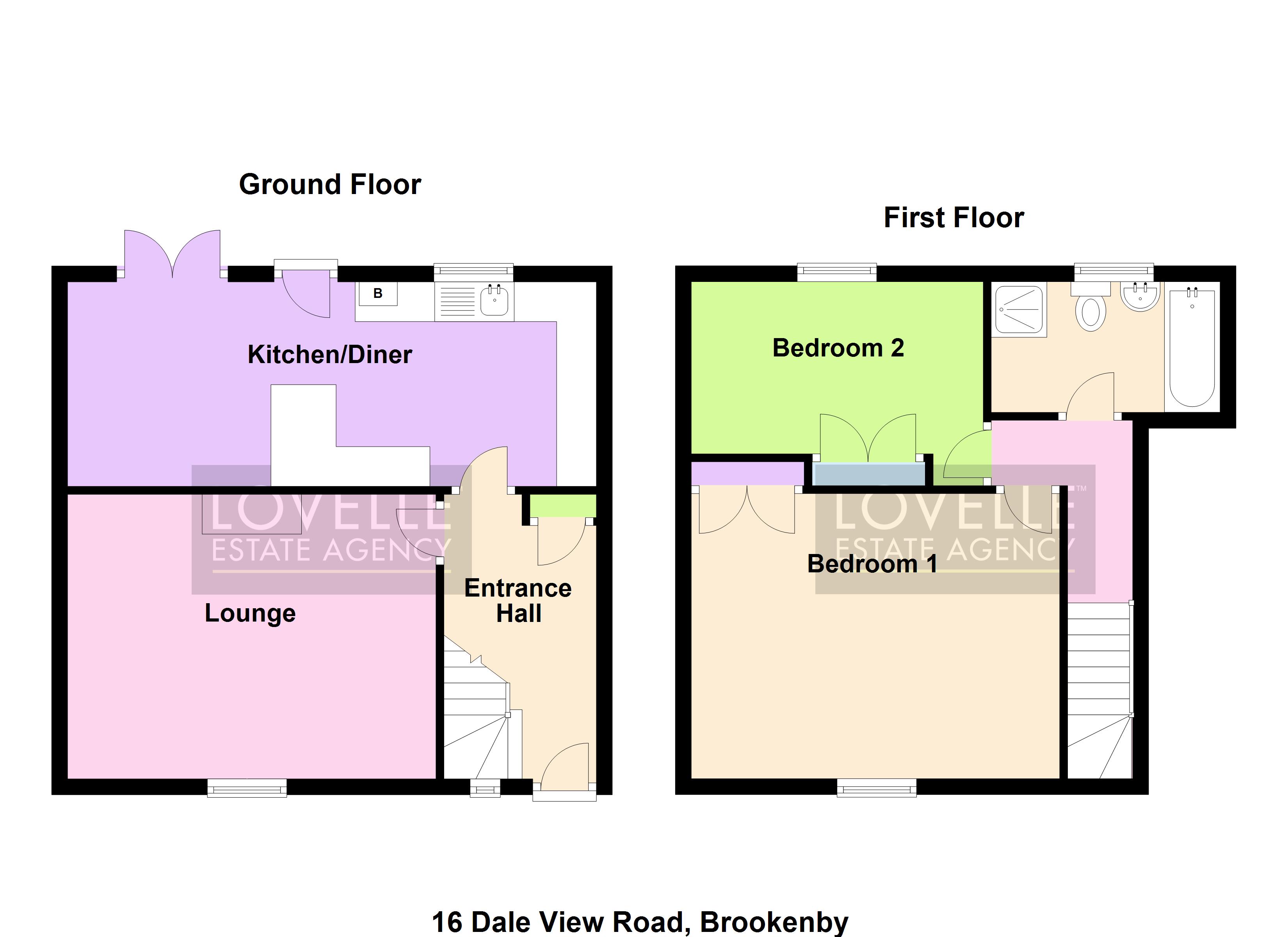 2 bed semidetached house for sale in Dale View Road, Brookenby