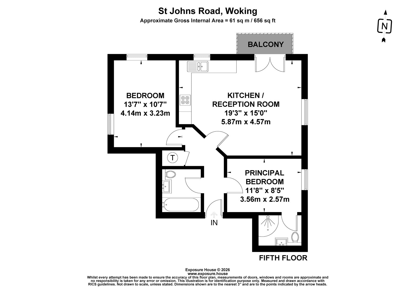 Plot 5, 75, St. Johns Road, Woking floorplan